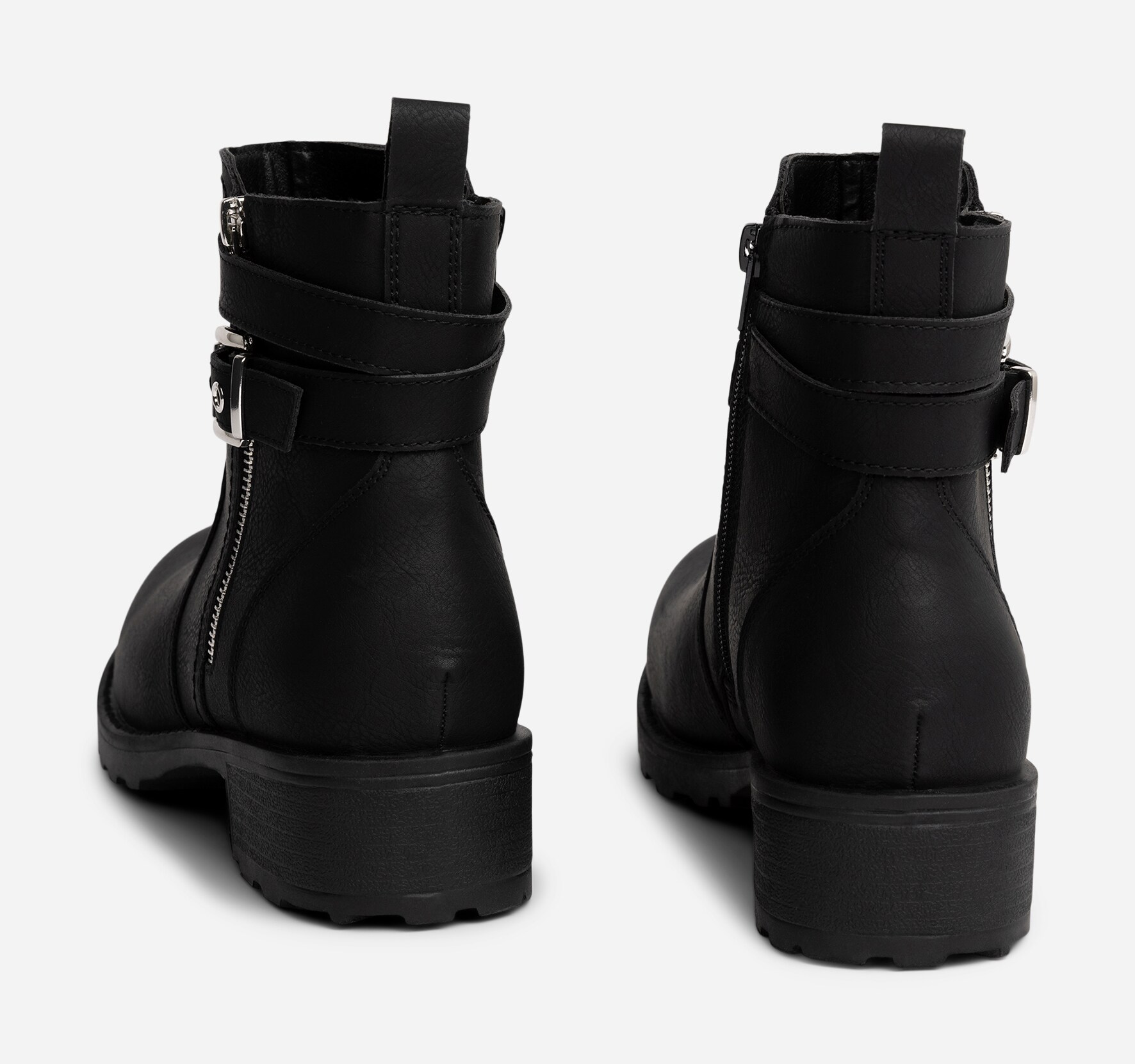 CLOU, Boots med spänne Svarta