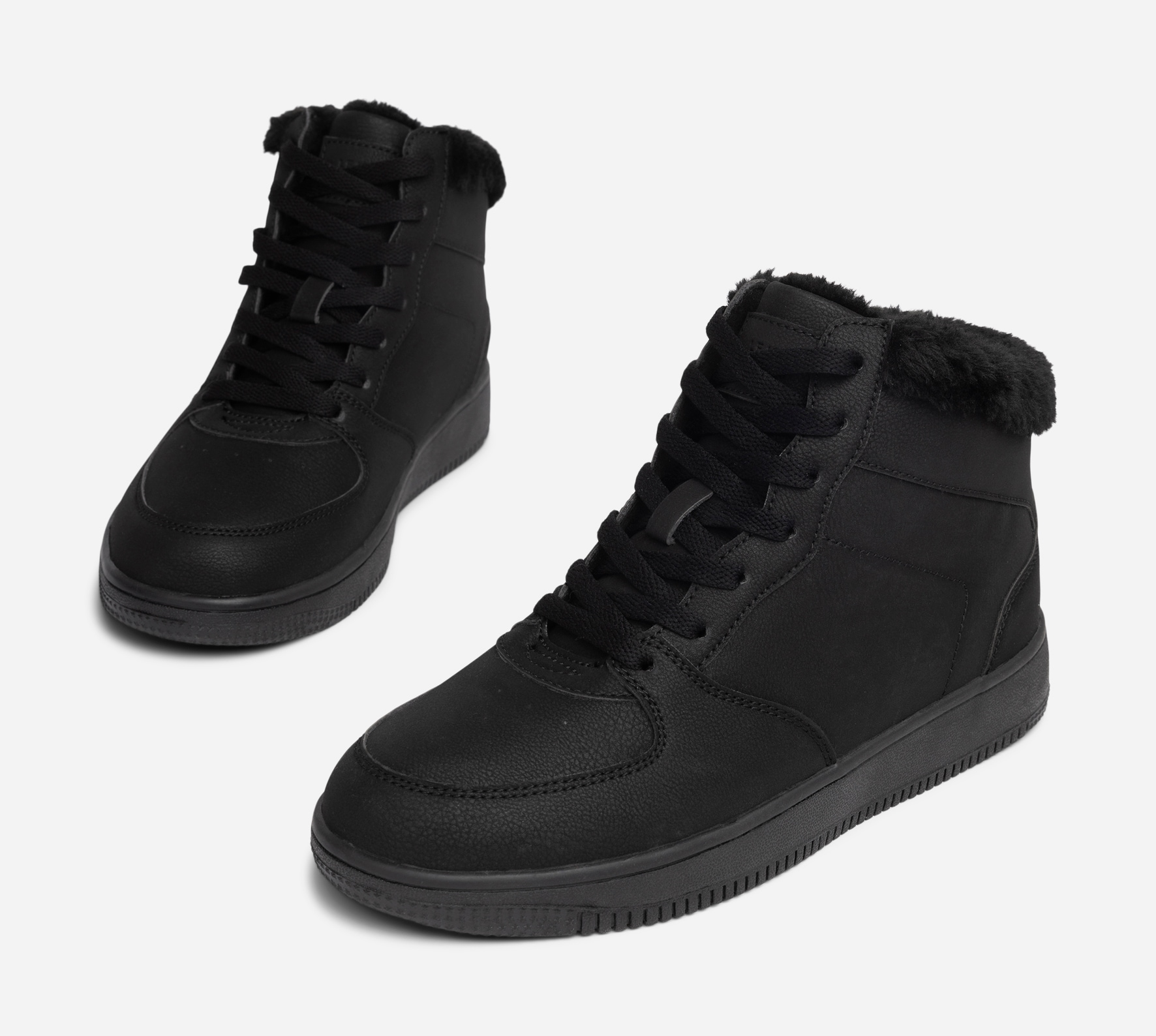 LEJON, Varmfodrade höga sneakers Svarta