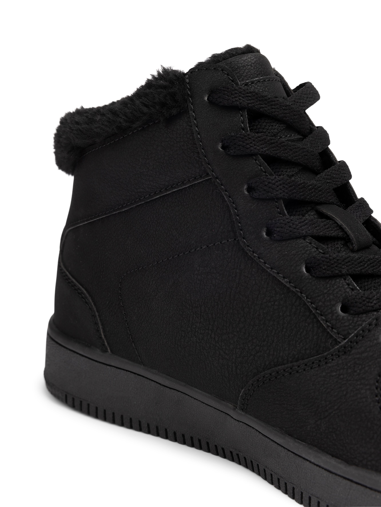 LEJON, Varmfodrade höga sneakers Svarta