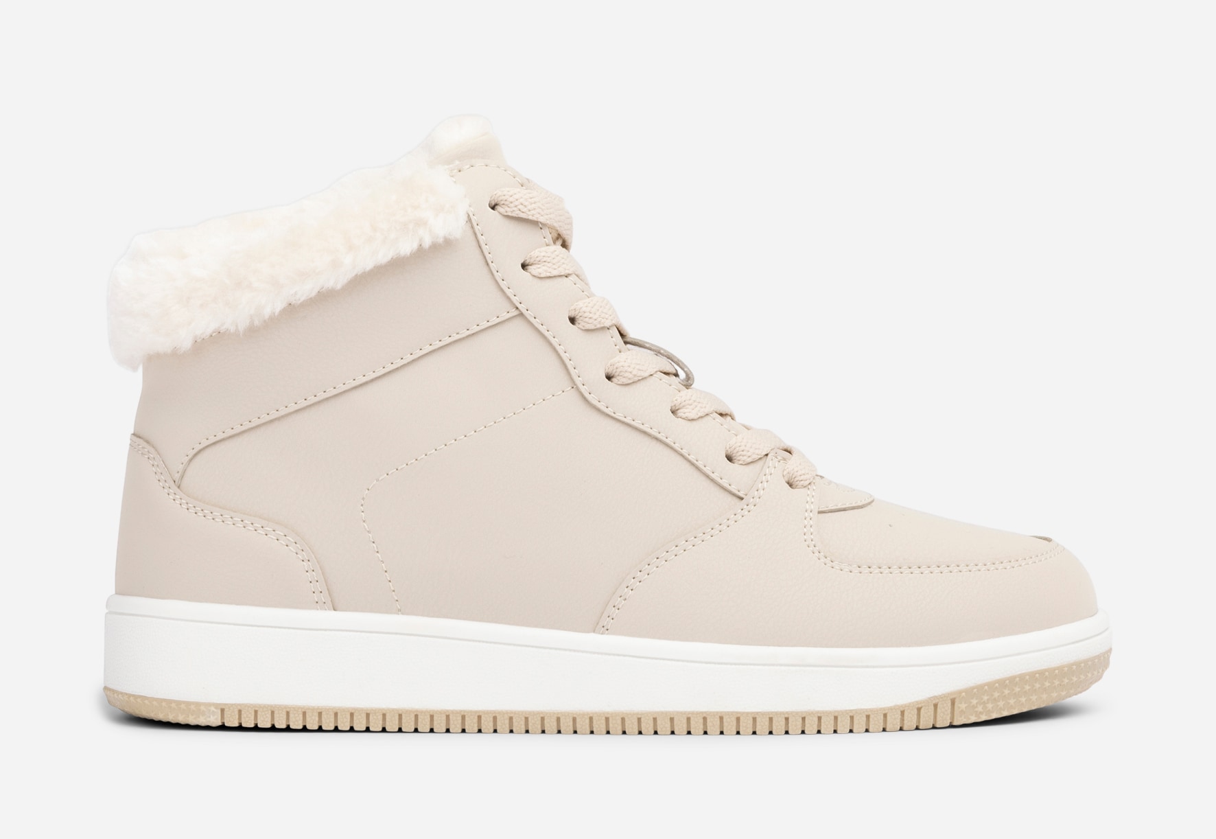 LEJON, Varmfodrade sneakers Beigea