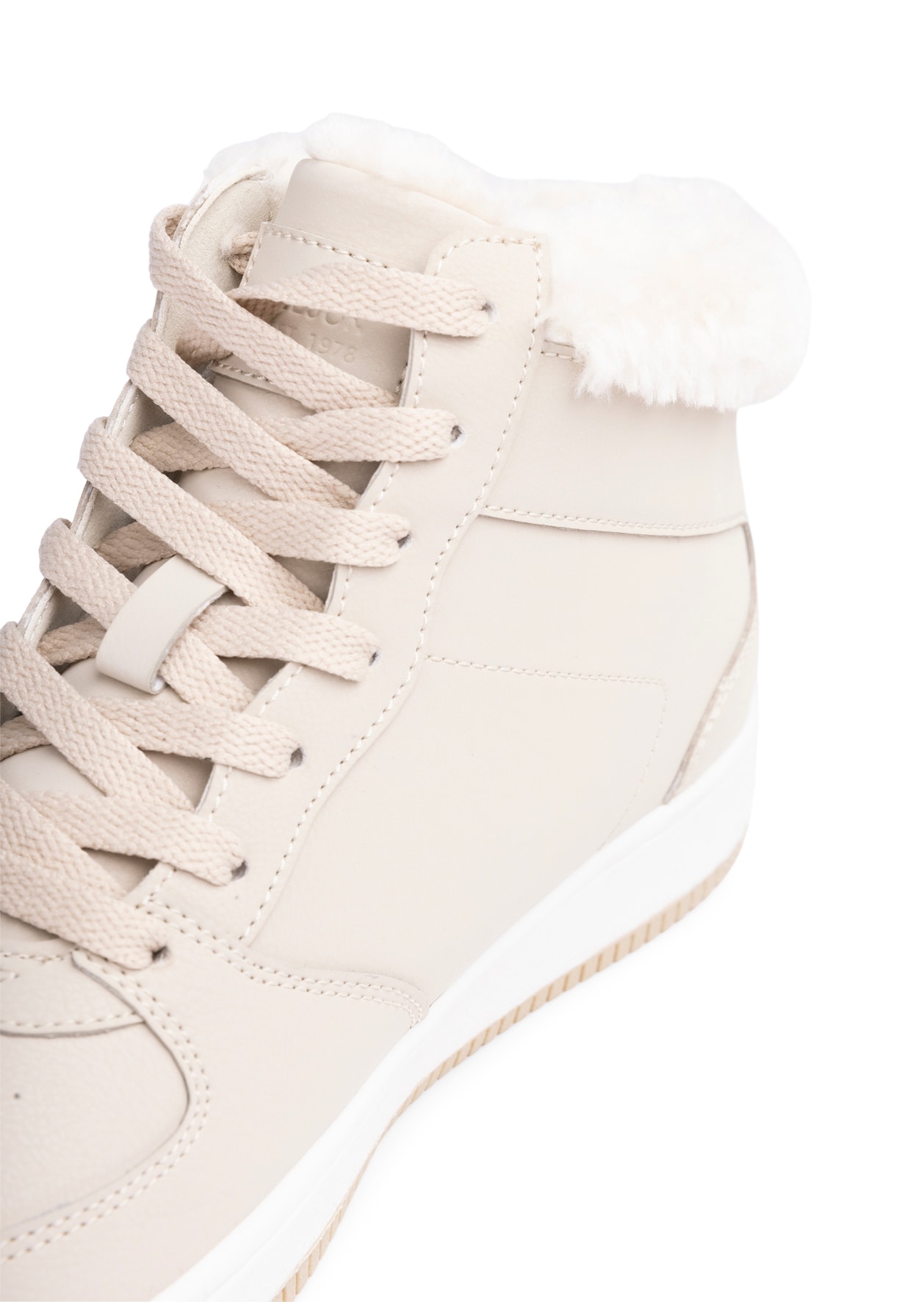 LEJON, Varmfodrade sneakers Beigea