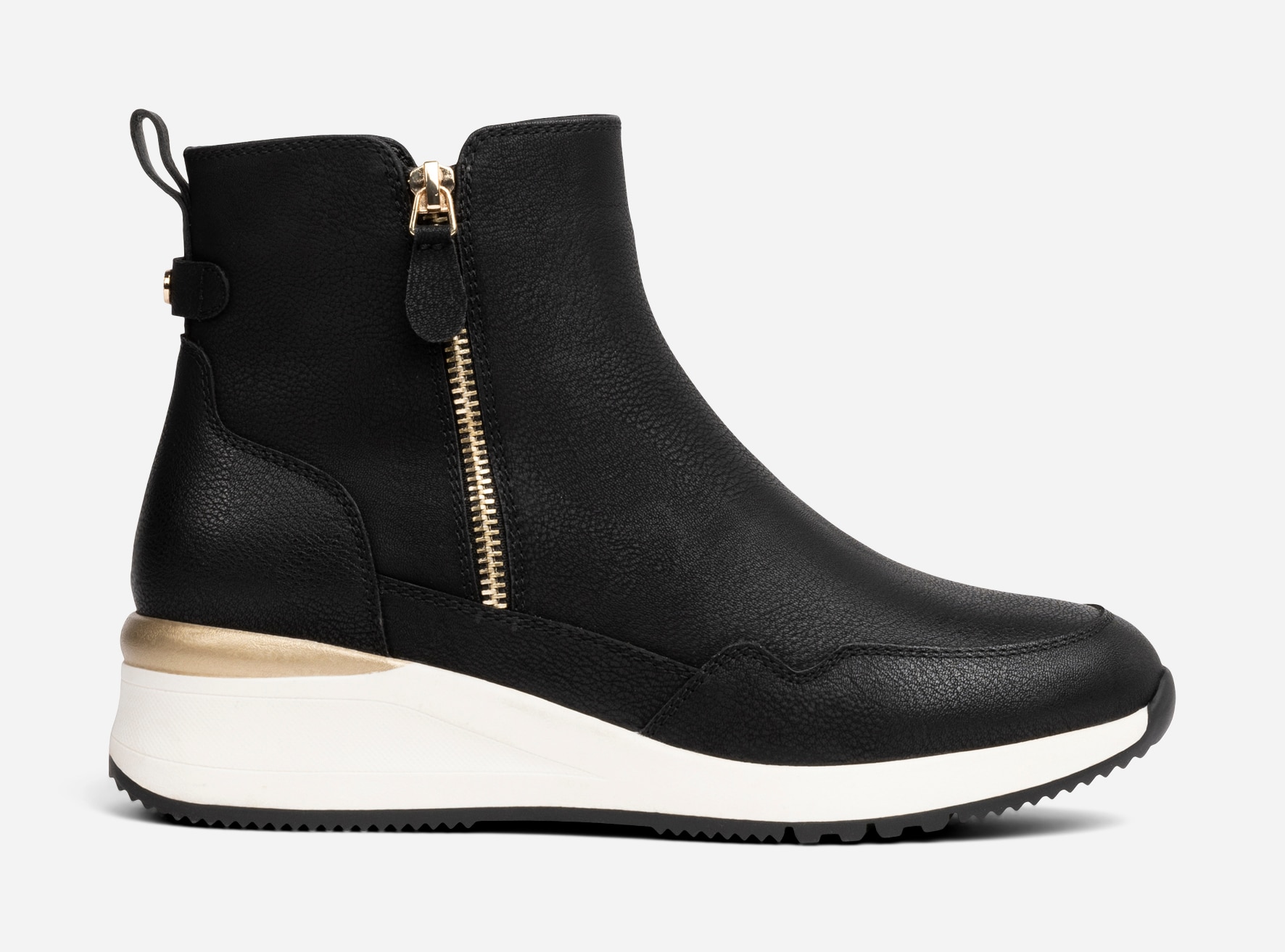 CLOU COMFORT, Boots med dragkedja Svarta