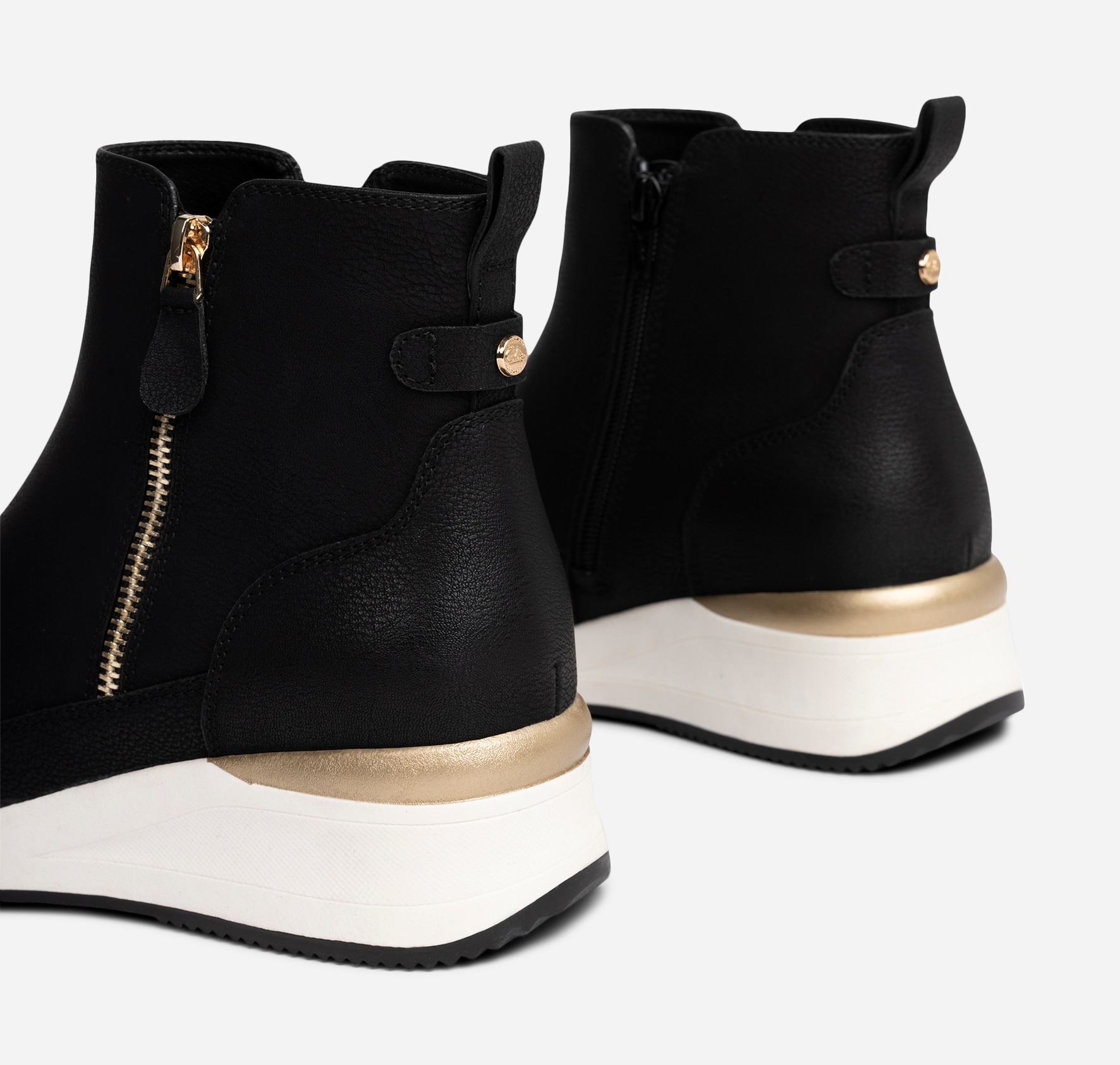 CLOU COMFORT, Boots med dragkedja Svarta