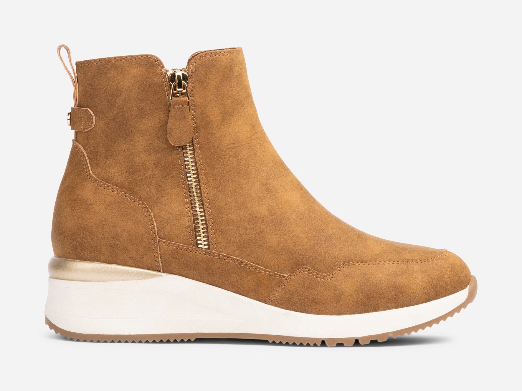 ALLEY COMFORT, Boots med dragkedja Bruna