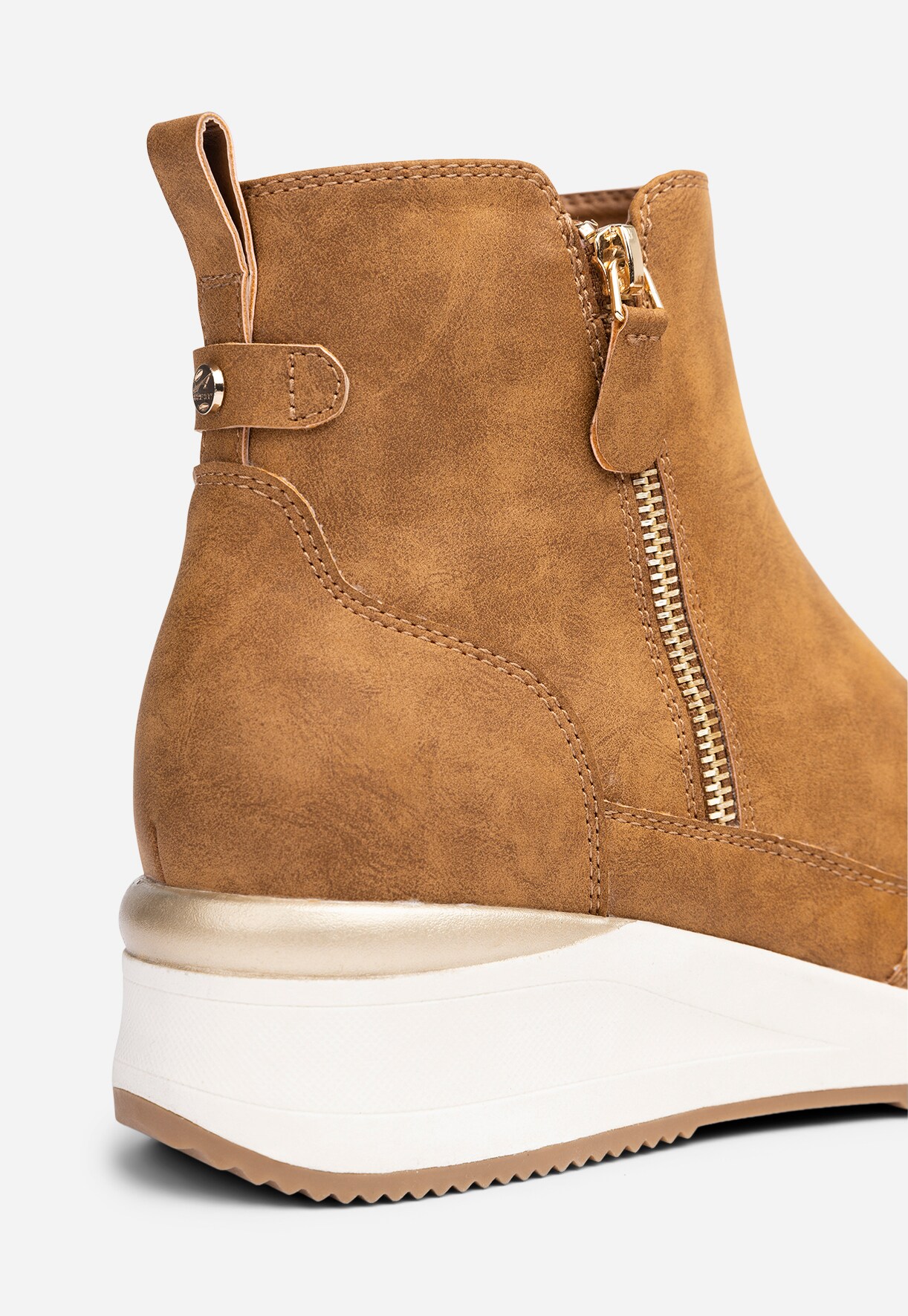 ALLEY COMFORT, Boots med dragkedja Bruna