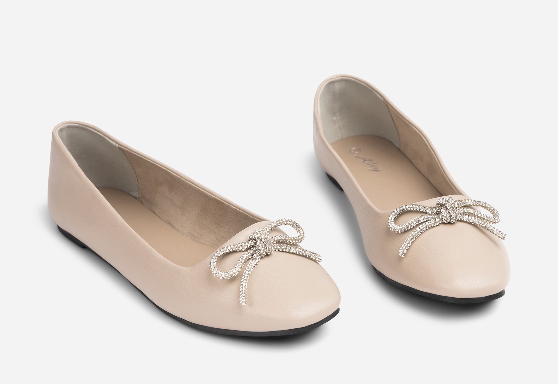 ALLEY, Ballerinaskor Beigea