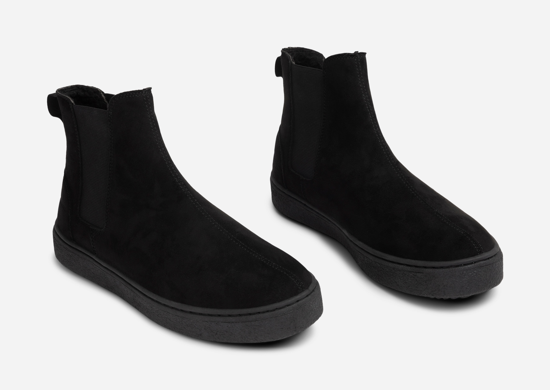 LEJON, Varmfodrade chelseaboots Svarta