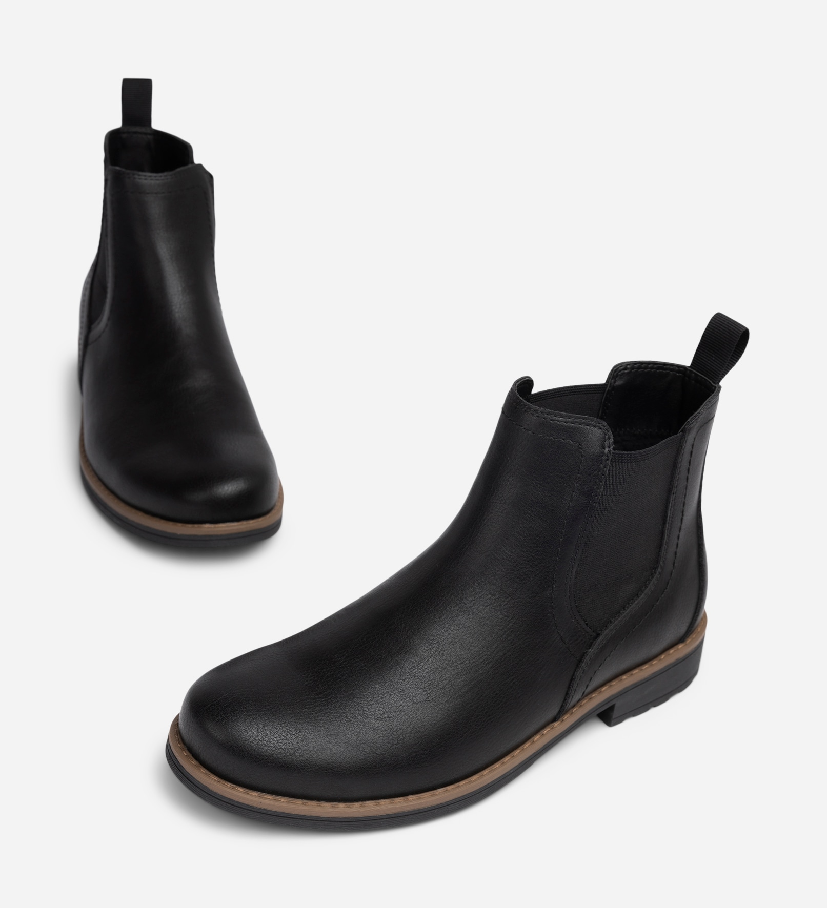 STEPSIDE, Varmfodrade chelseaboots Svarta