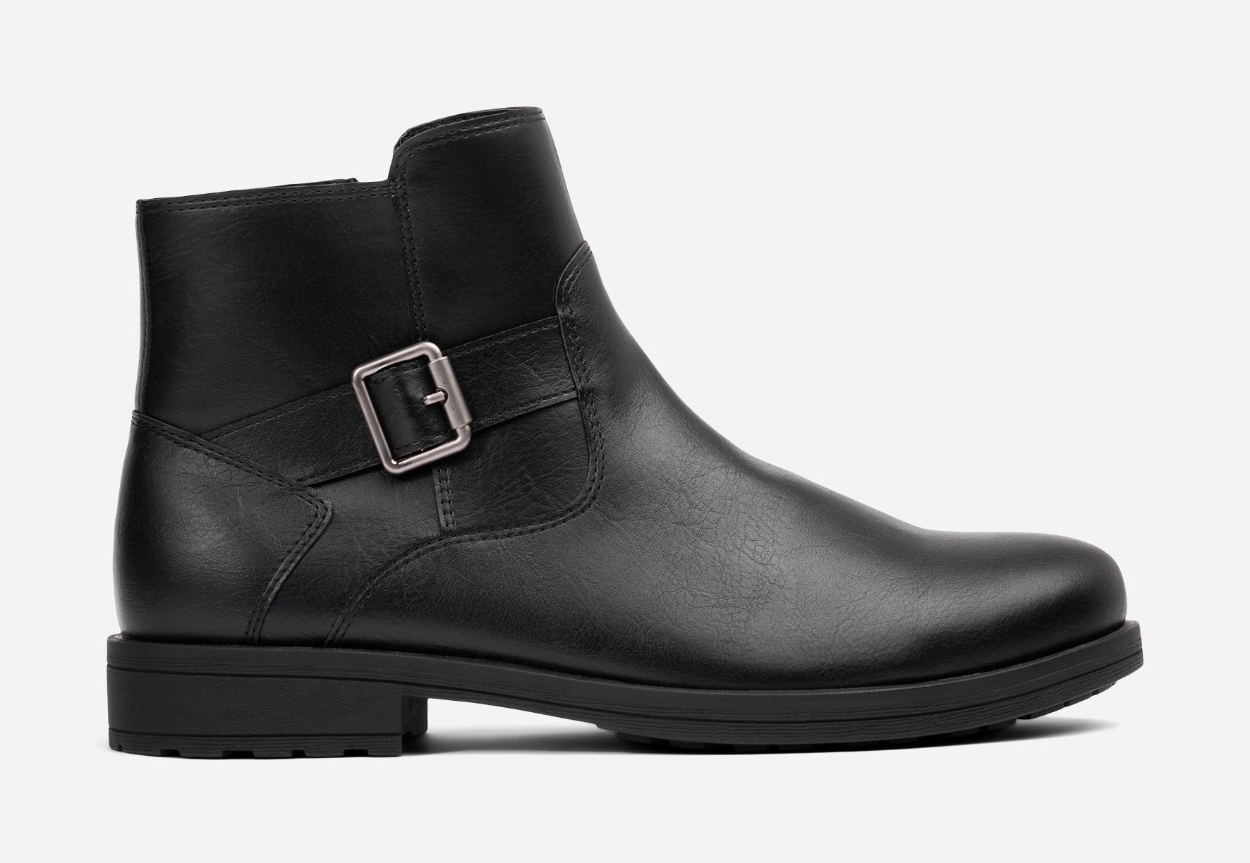 STEPSIDE, Varmfodrade boots med dragkedja Svarta
