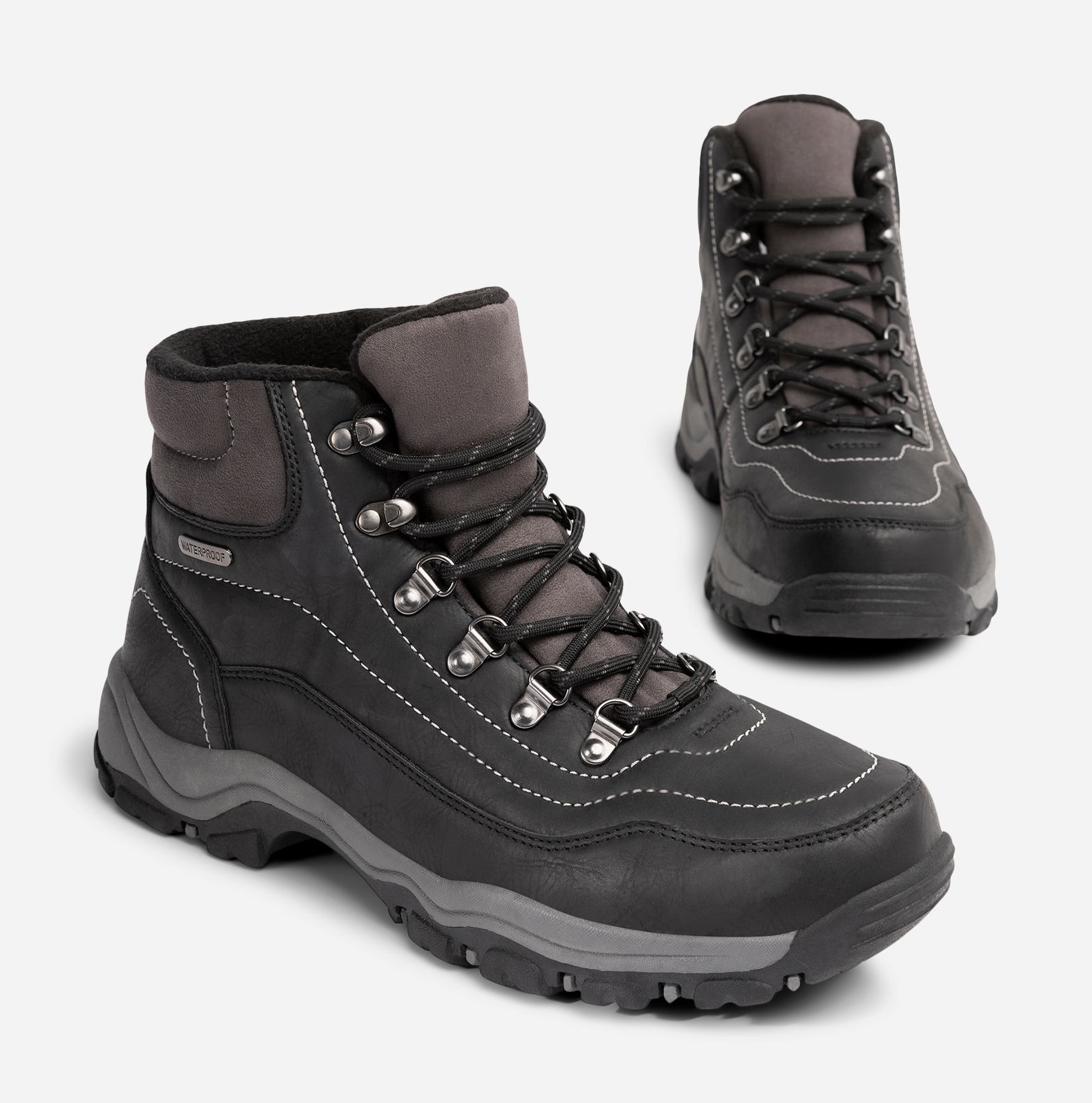 STEPSIDE, Kängor waterproof Svarta