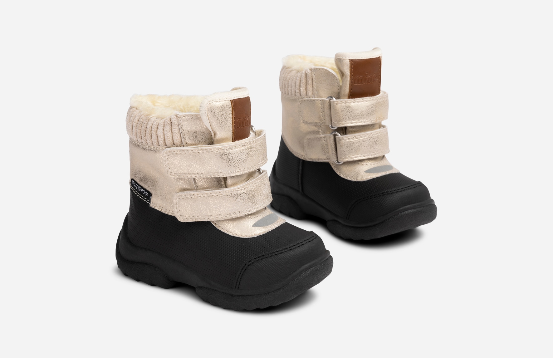 Mino, Varmfodrade kängor waterproof Metallfärgade