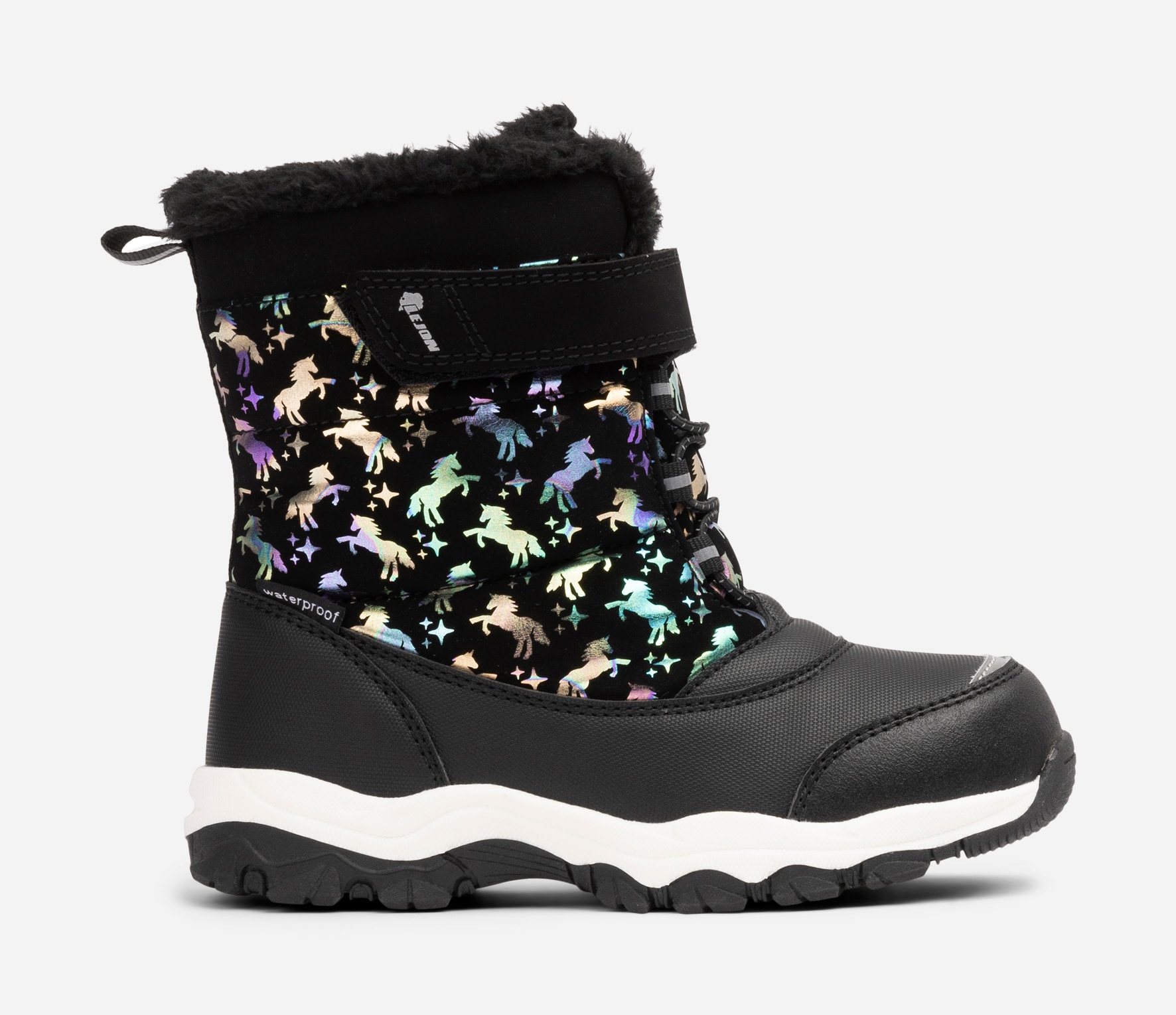 LEJON, Varmfodrade kängor waterproof Svarta