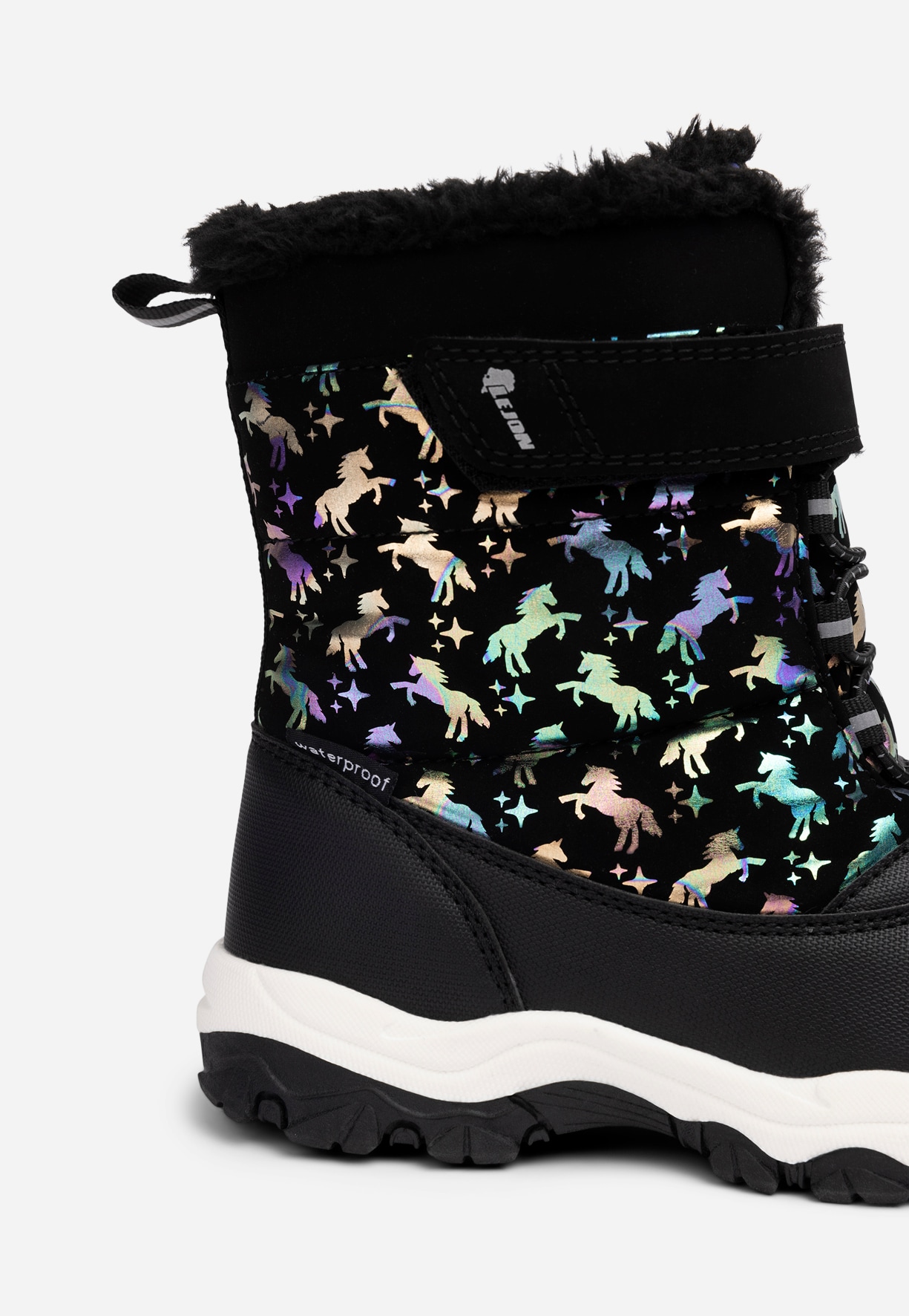 LEJON, Varmfodrade kängor waterproof Svarta