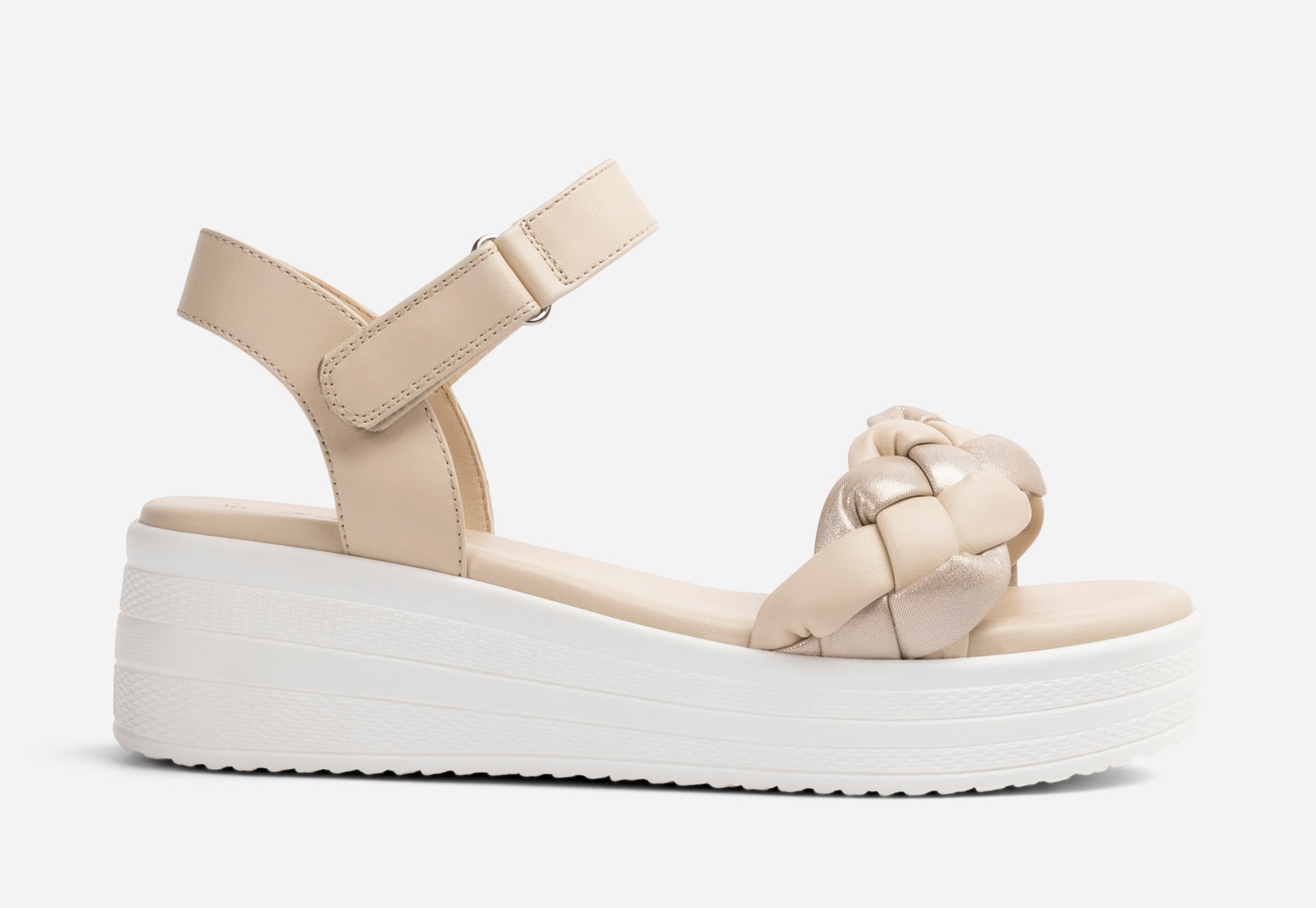 ZOEY, Sandaler med platåsula Beigea
