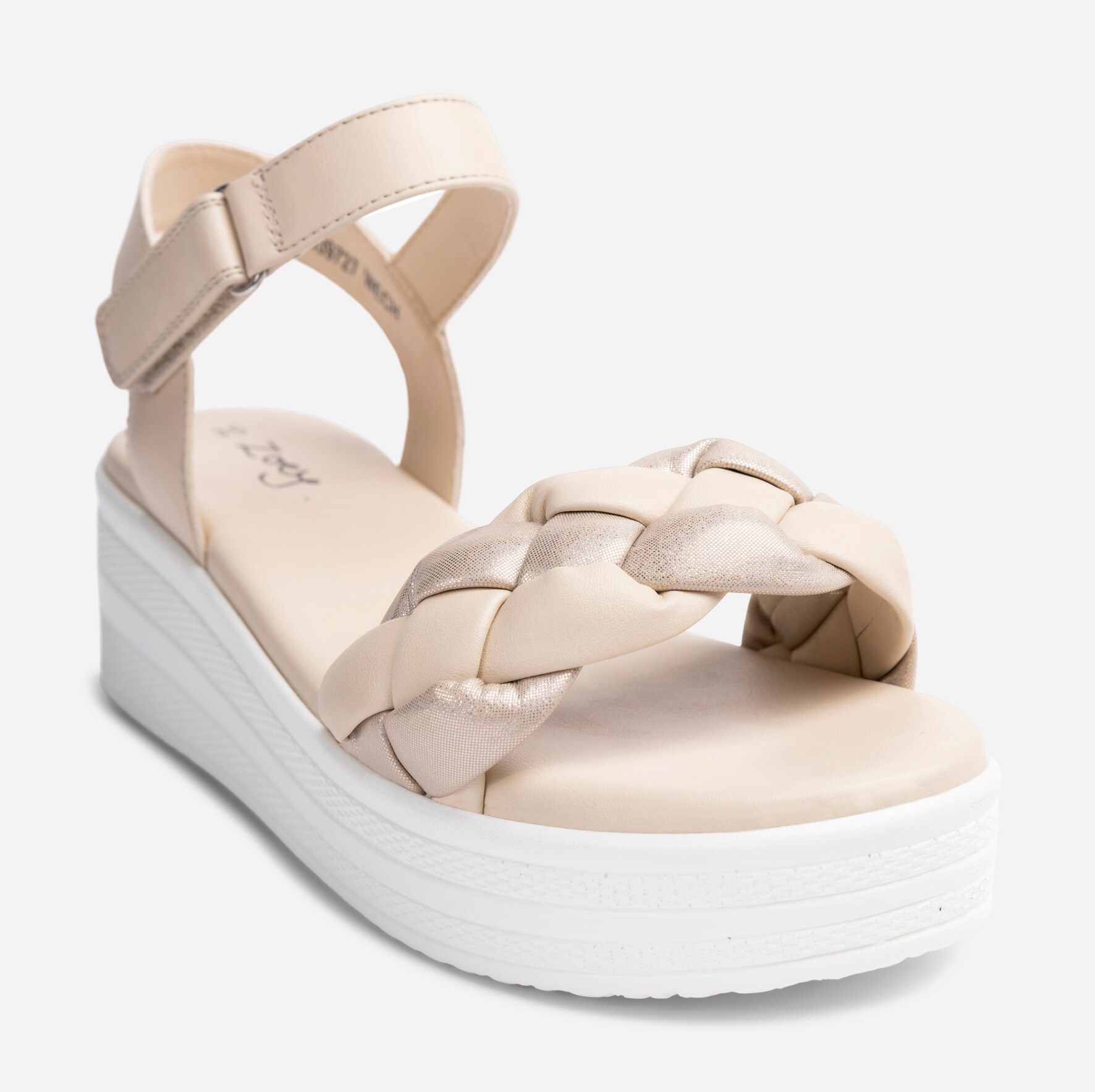 ZOEY, Sandaler med platåsula Beigea