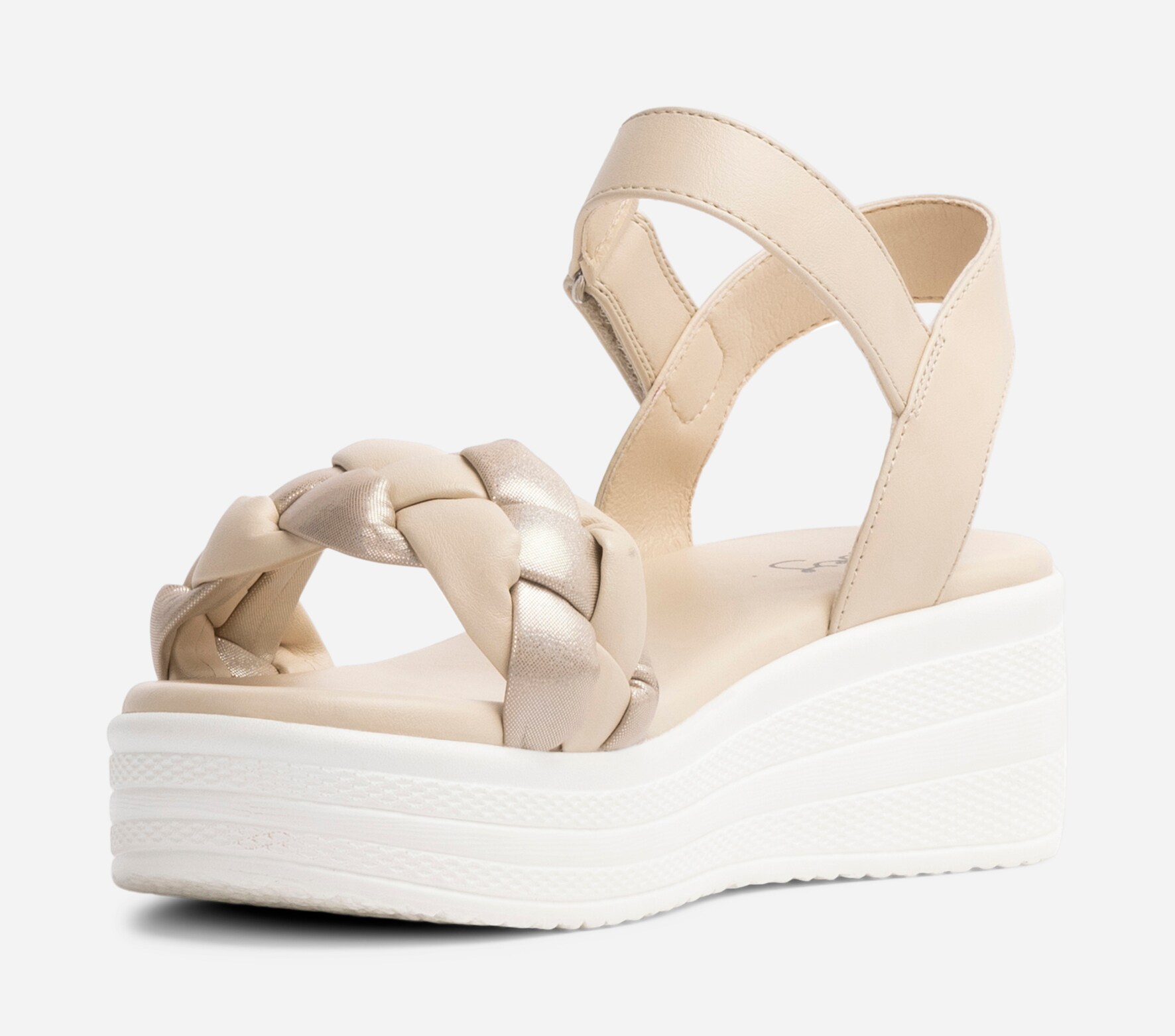 ZOEY, Sandaler med platåsula Beigea