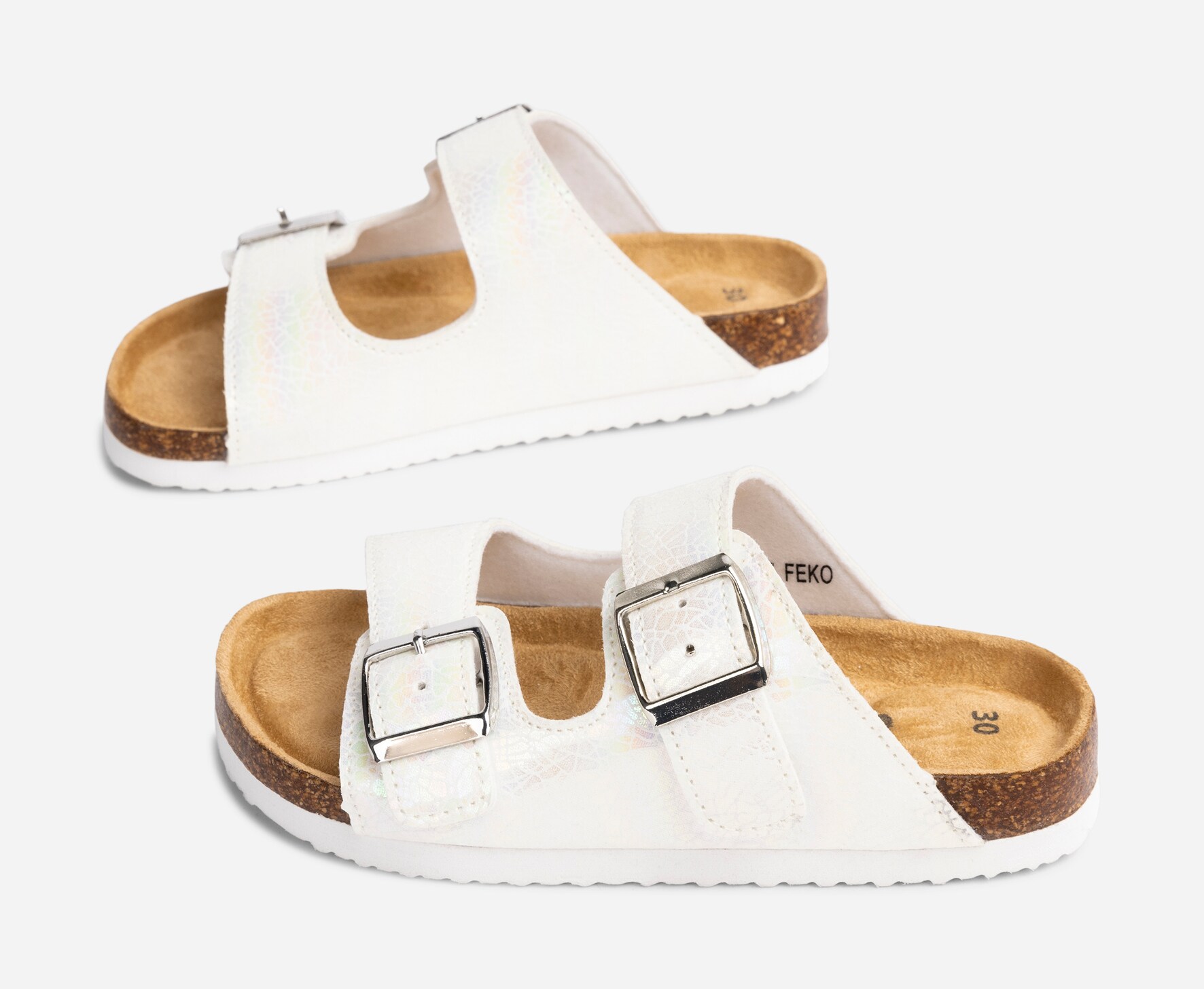 LEJON, Sandaler Metallfärgade