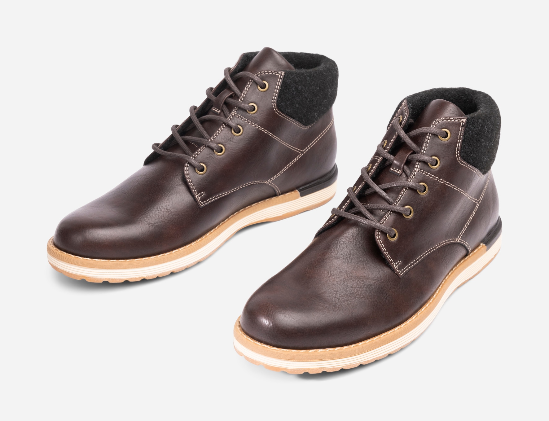 STEPSIDE, Varmfodrade kängor Bruna