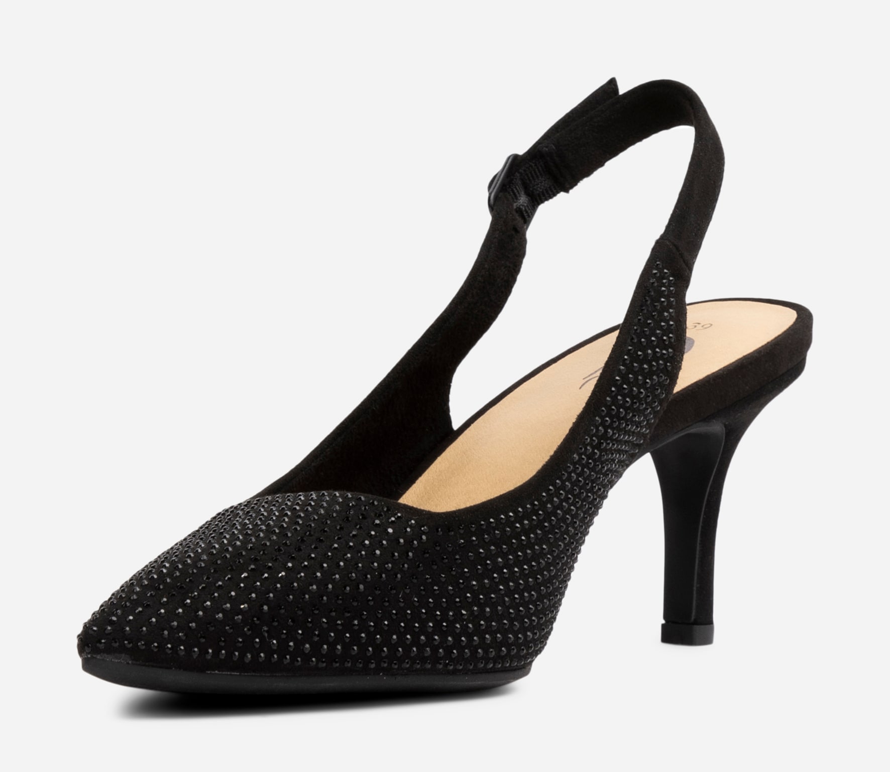 CLOU, Pumps med slingback Svarta