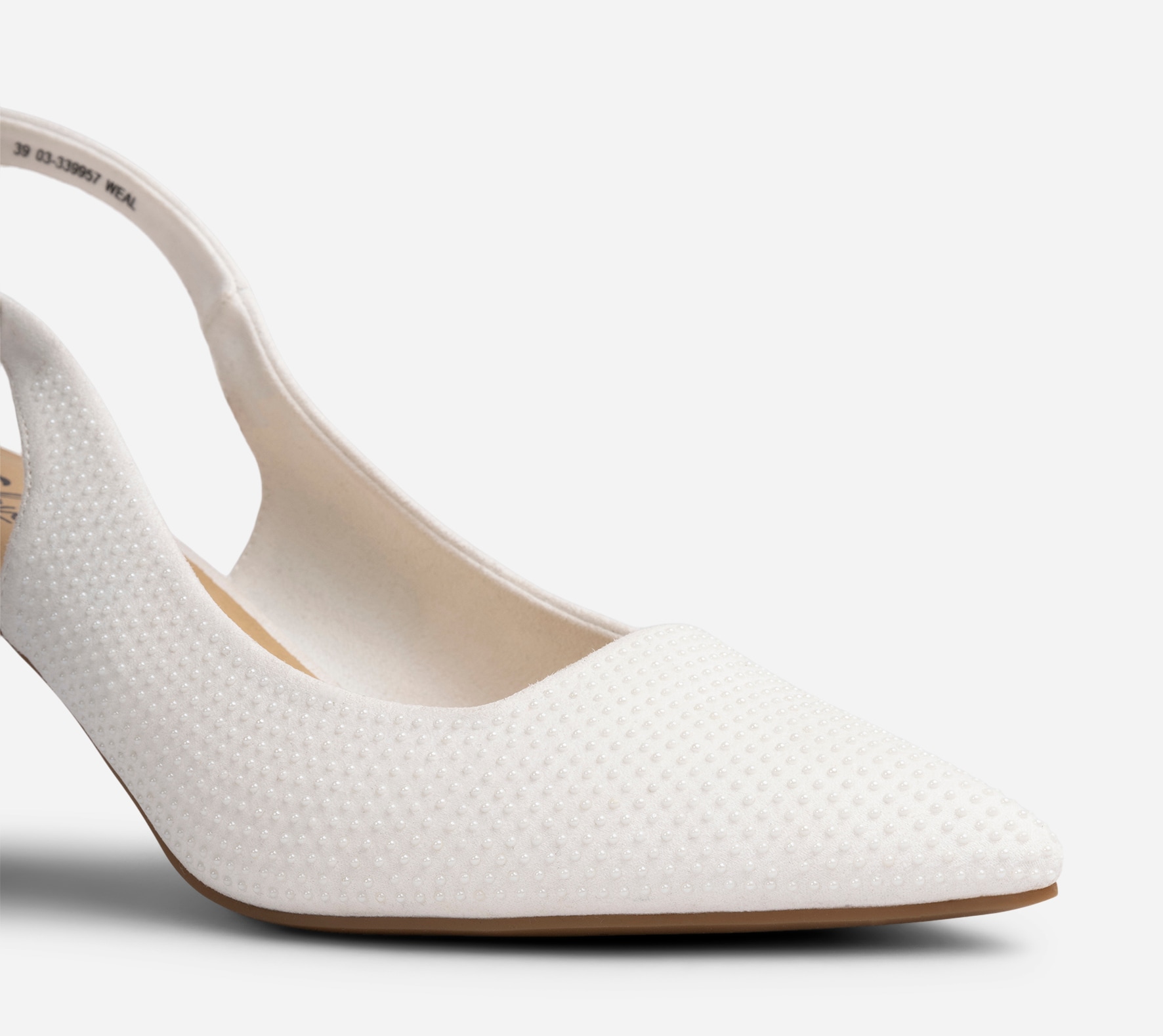 CLOU, Pumps med slingback Vita
