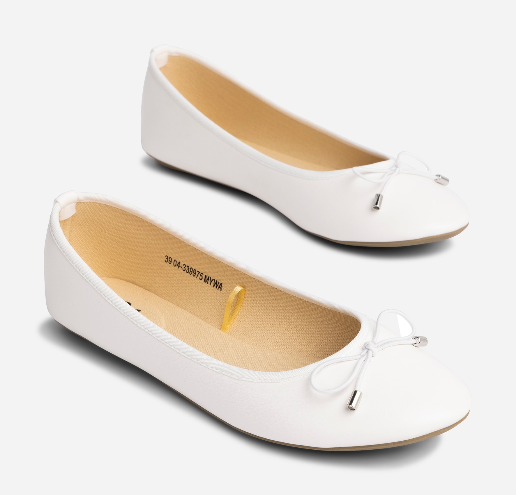 CLOU, Ballerinaskor Vita