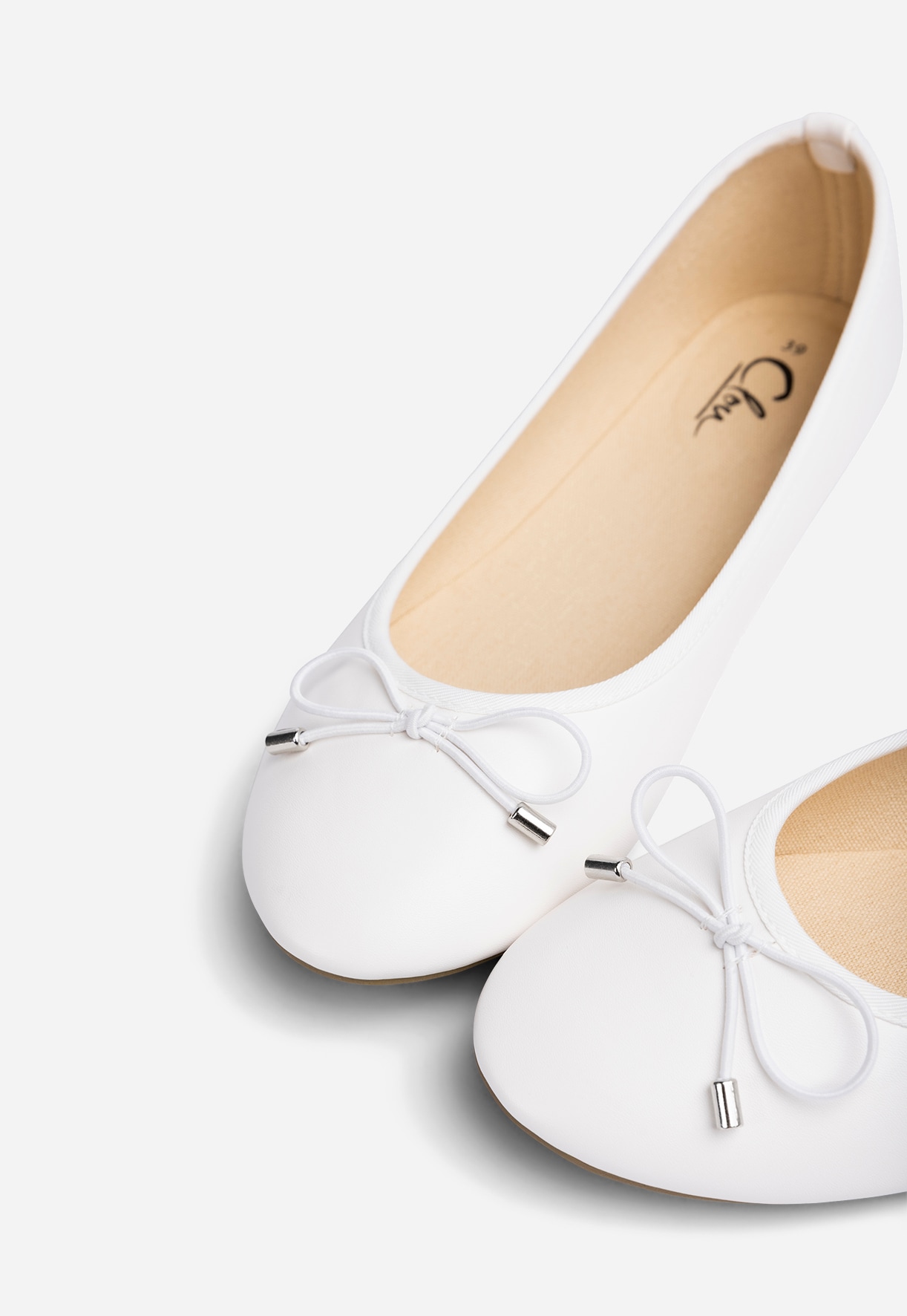 CLOU, Ballerinaskor Vita