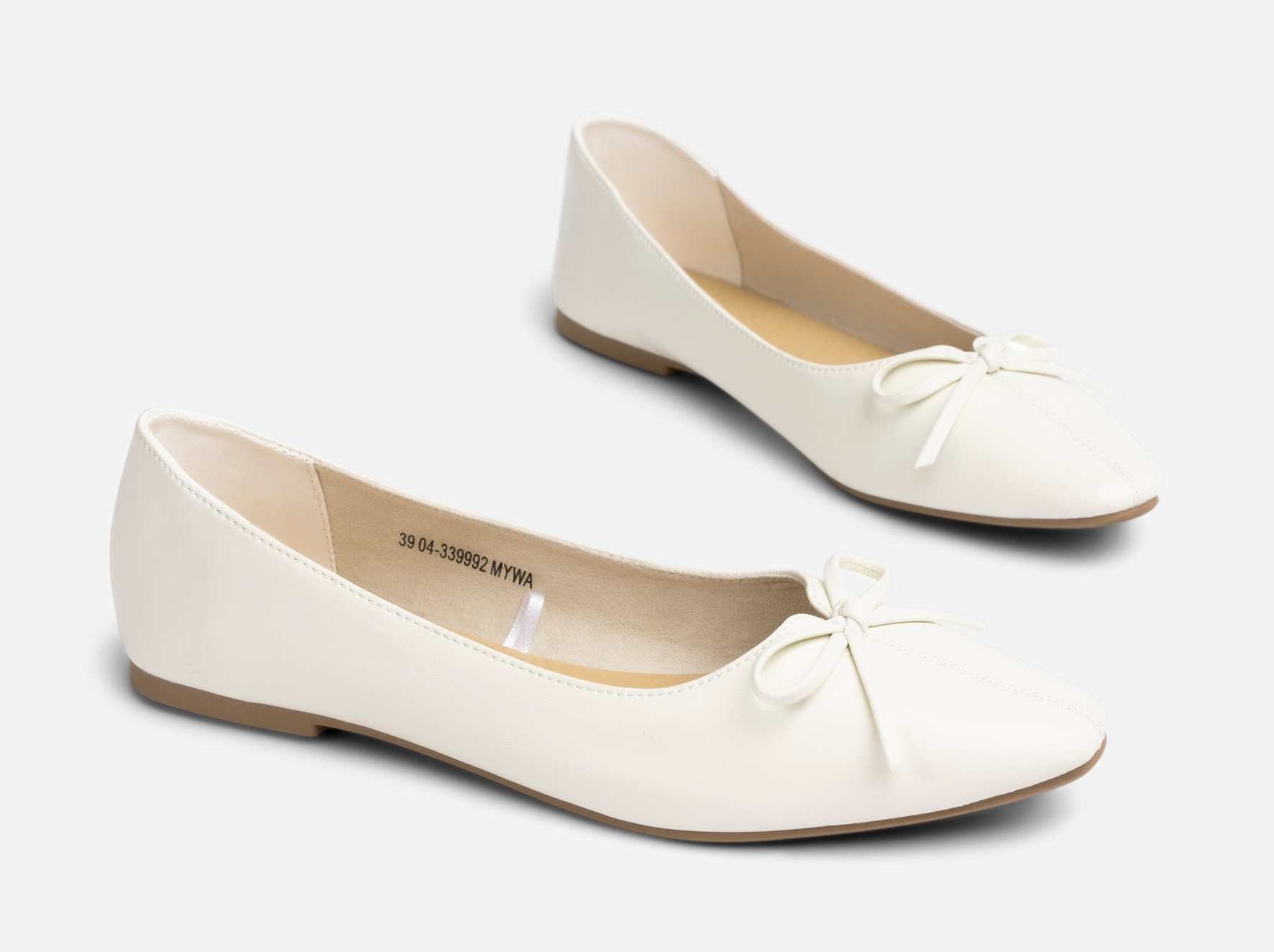CLOU, Ballerinaskor Vita