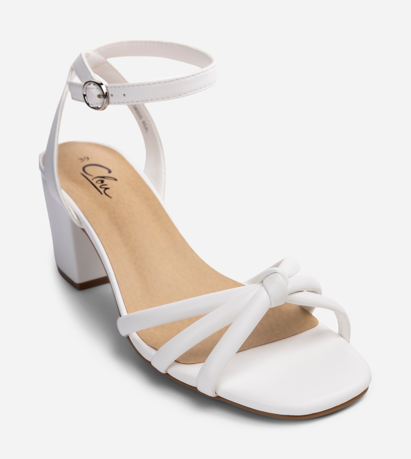 CLOU, Sandaletter med remmar Vita