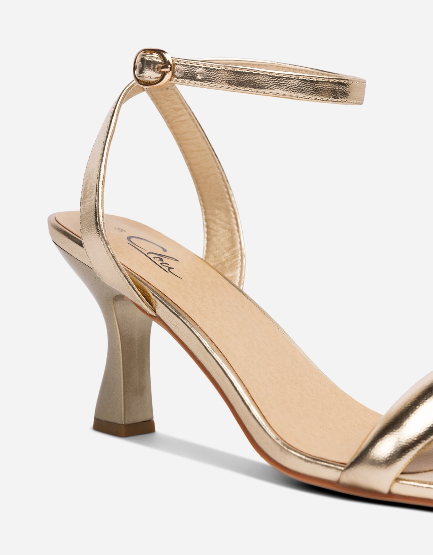 CLOU, Sandaletter Metallfärgade