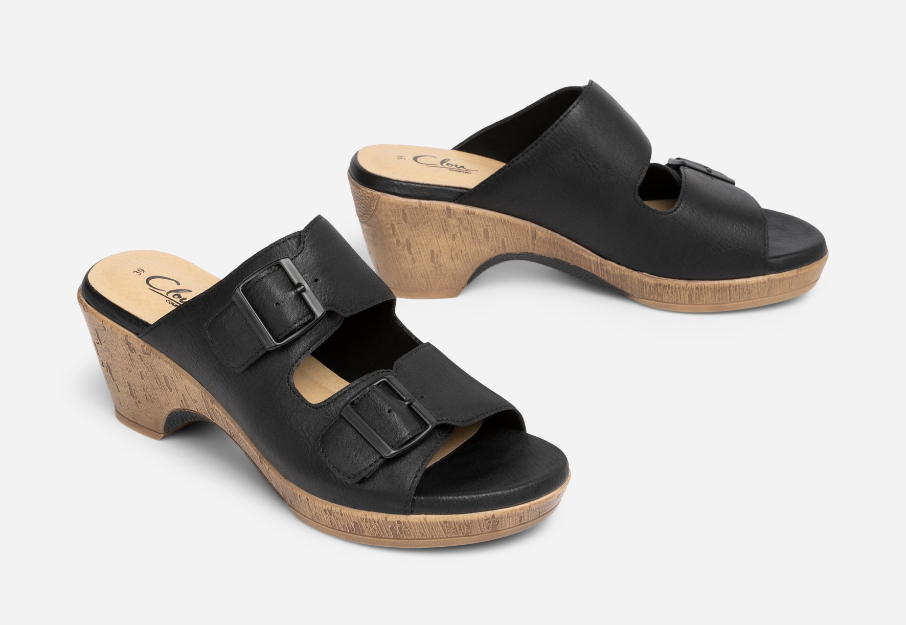 CLOU COMFORT, Sandaletter Svarta