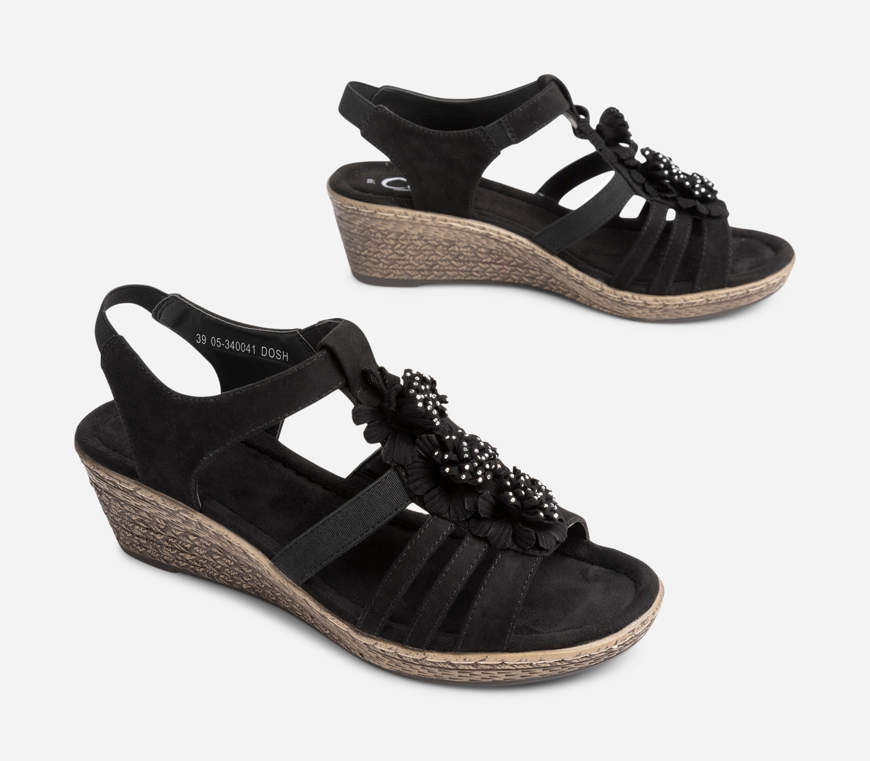 CLOU COMFORT, Sandaletter Svarta