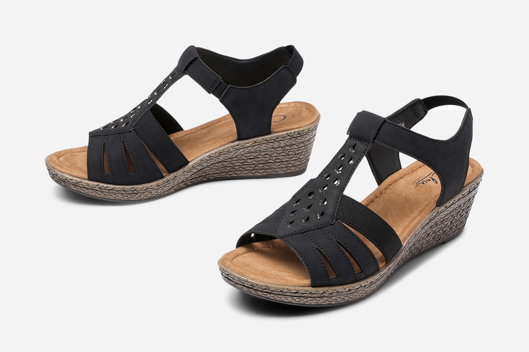 CLOU COMFORT, Sandaletter Svarta