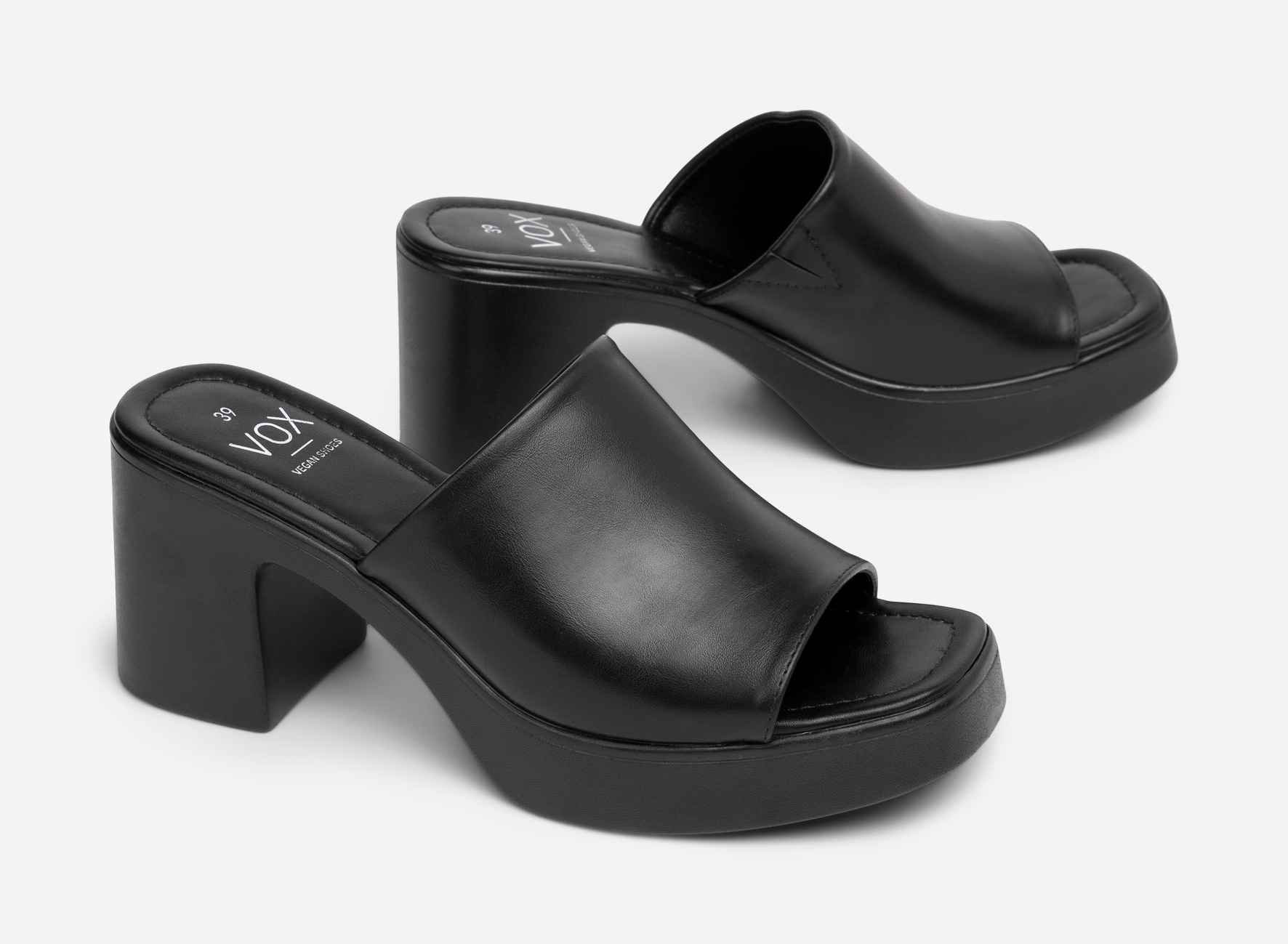 VOX, Sandaletter med platåsula Svarta