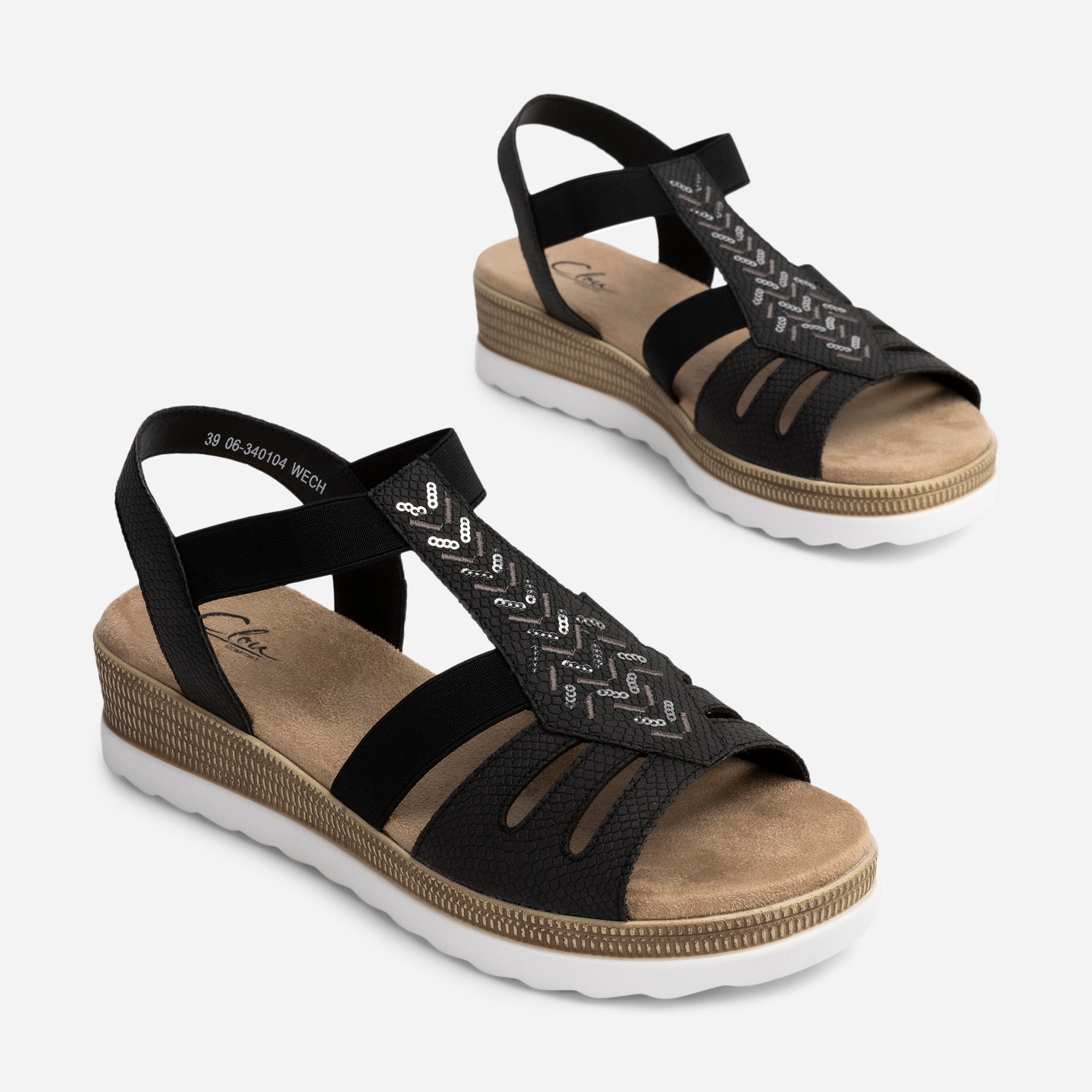 CLOU COMFORT, Sandaler Svarta