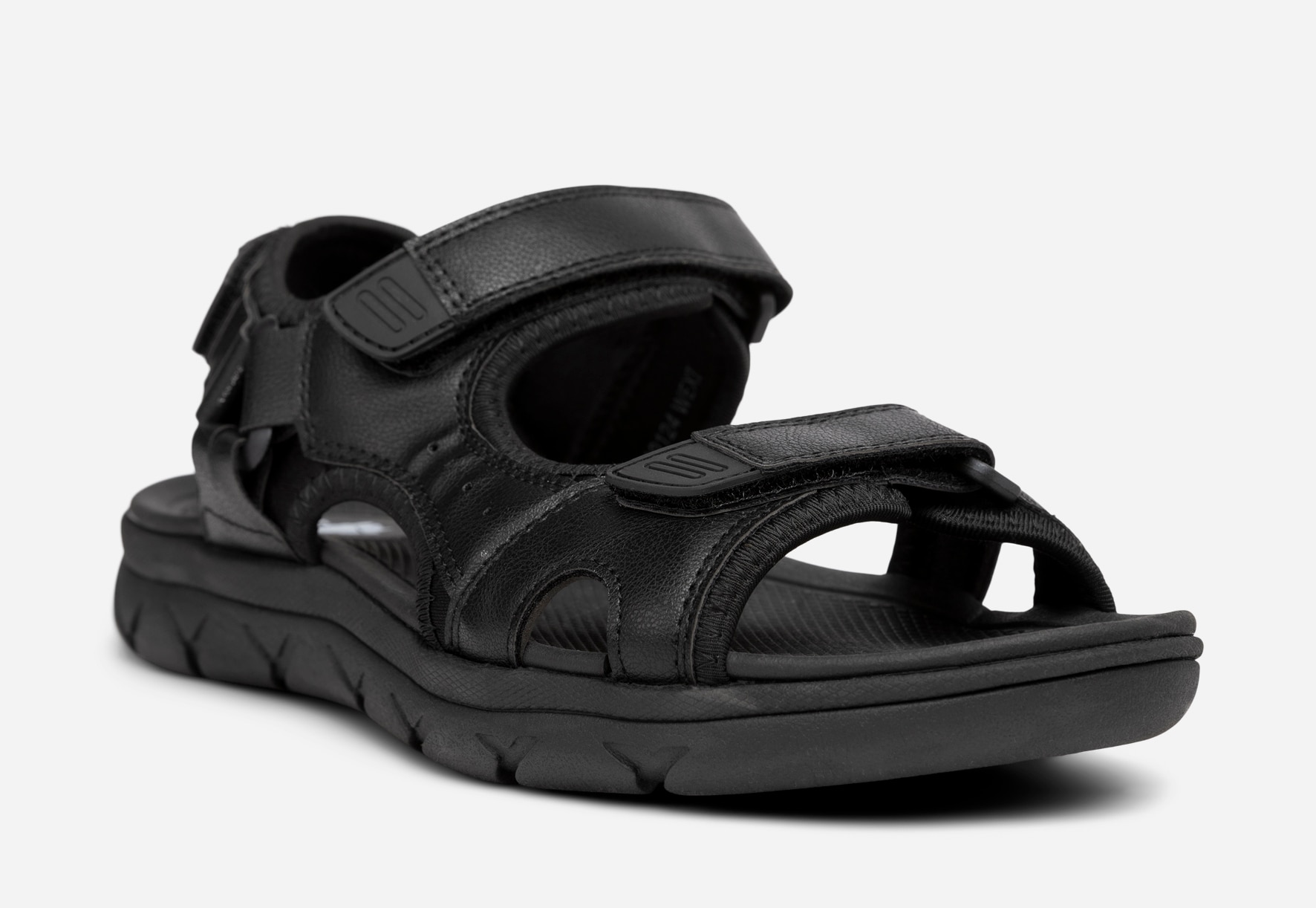 LEJON, Sandaler med remmar Svarta