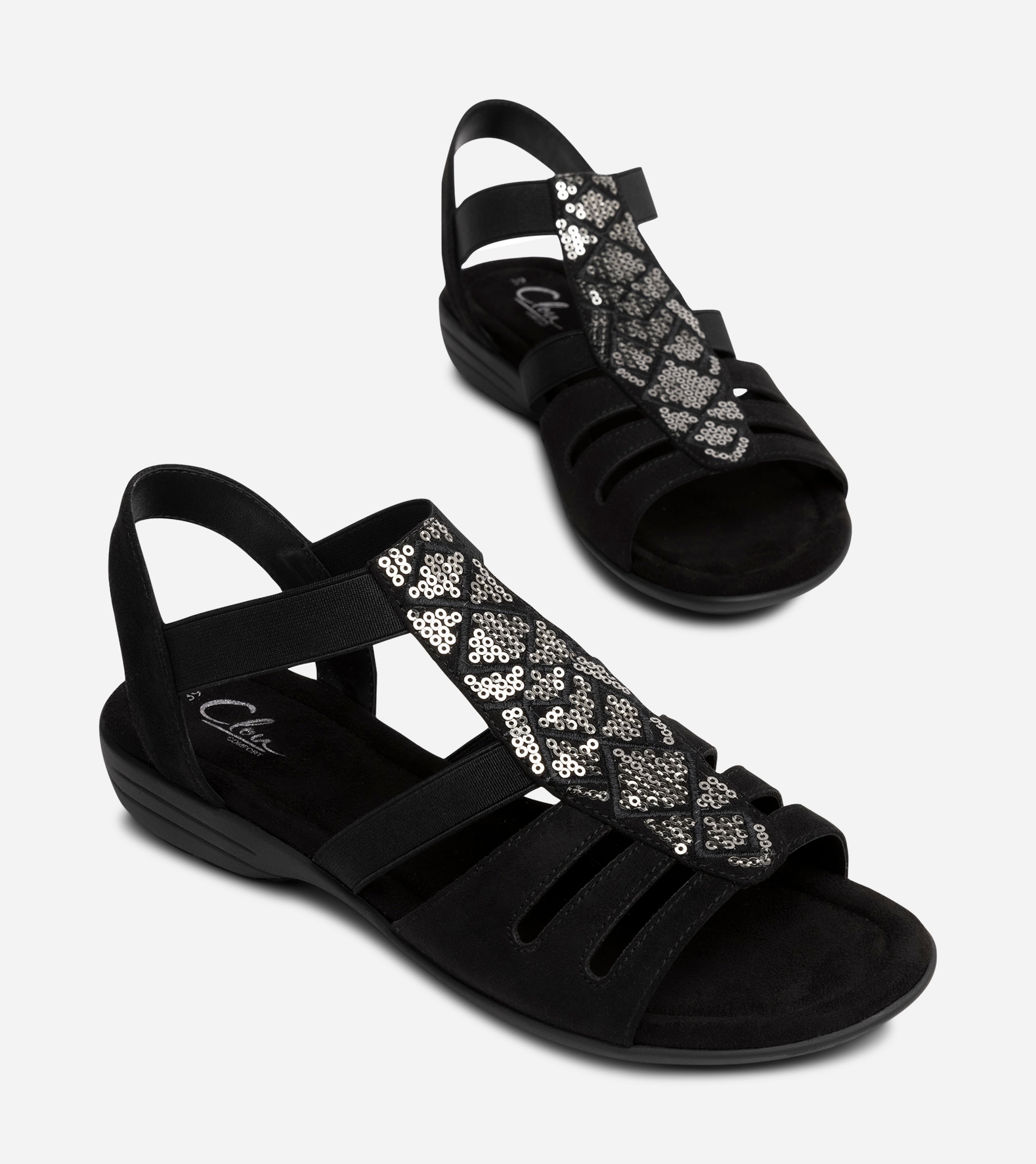 CLOU COMFORT, Sandaler Svarta