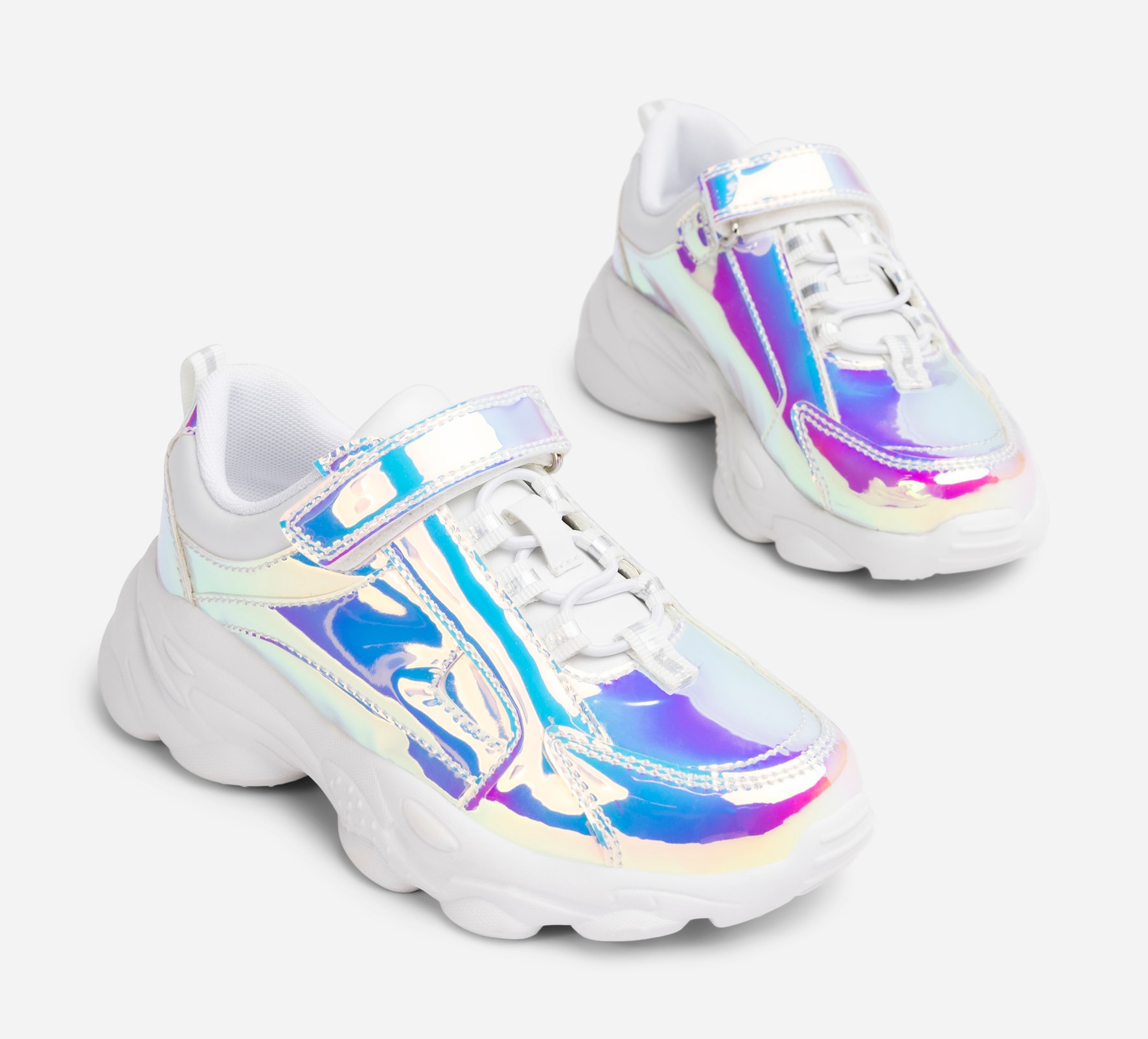 ZOEY, Chunky sneakers Metallfärgade