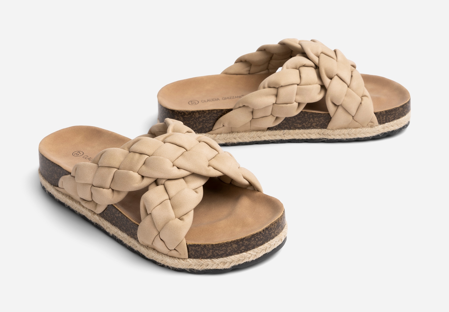 CLAUDIA GHIZZANI, Sandaler Beigea