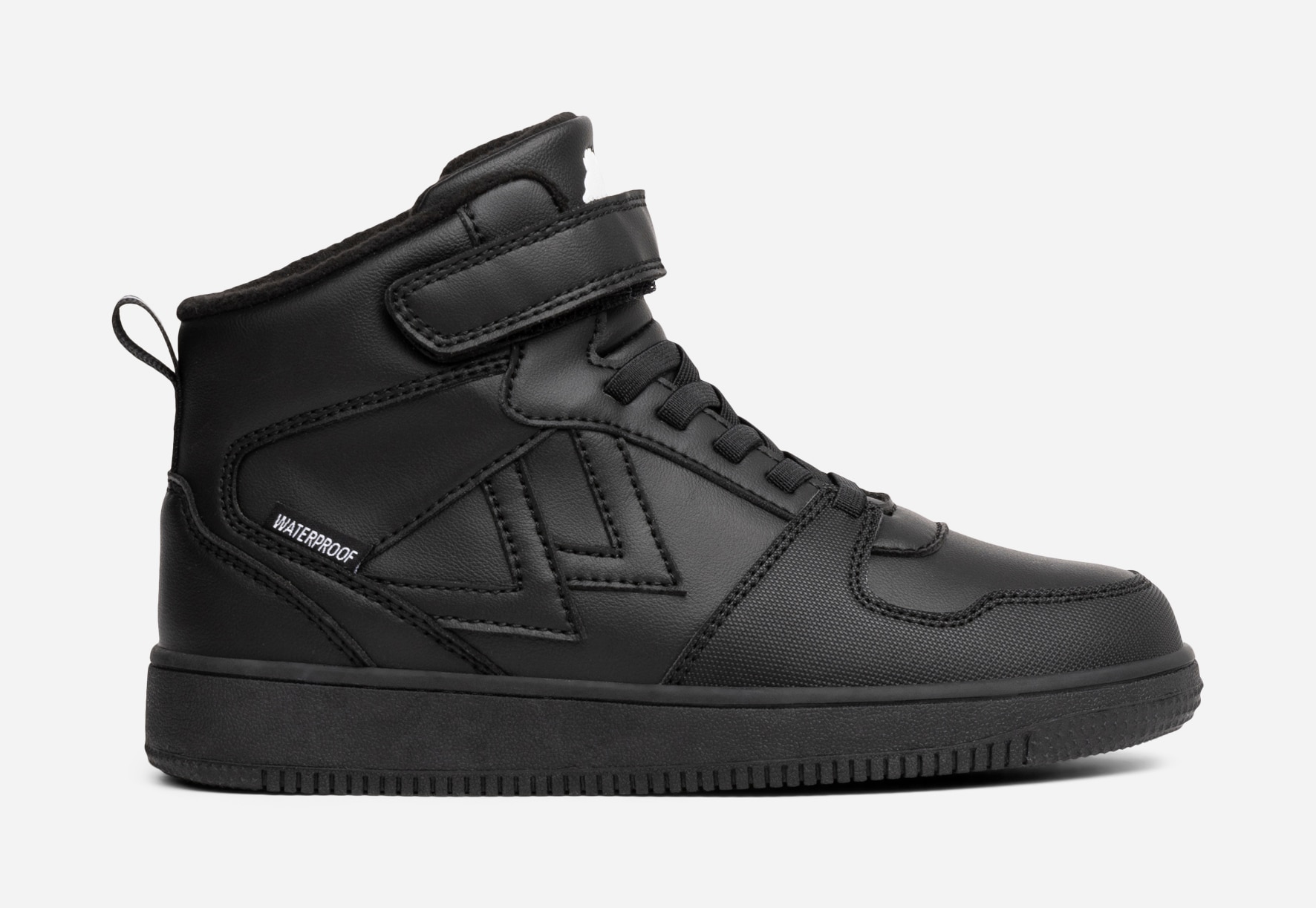 LEJON, Fleecefodrade höga sneakers waterproof Svarta
