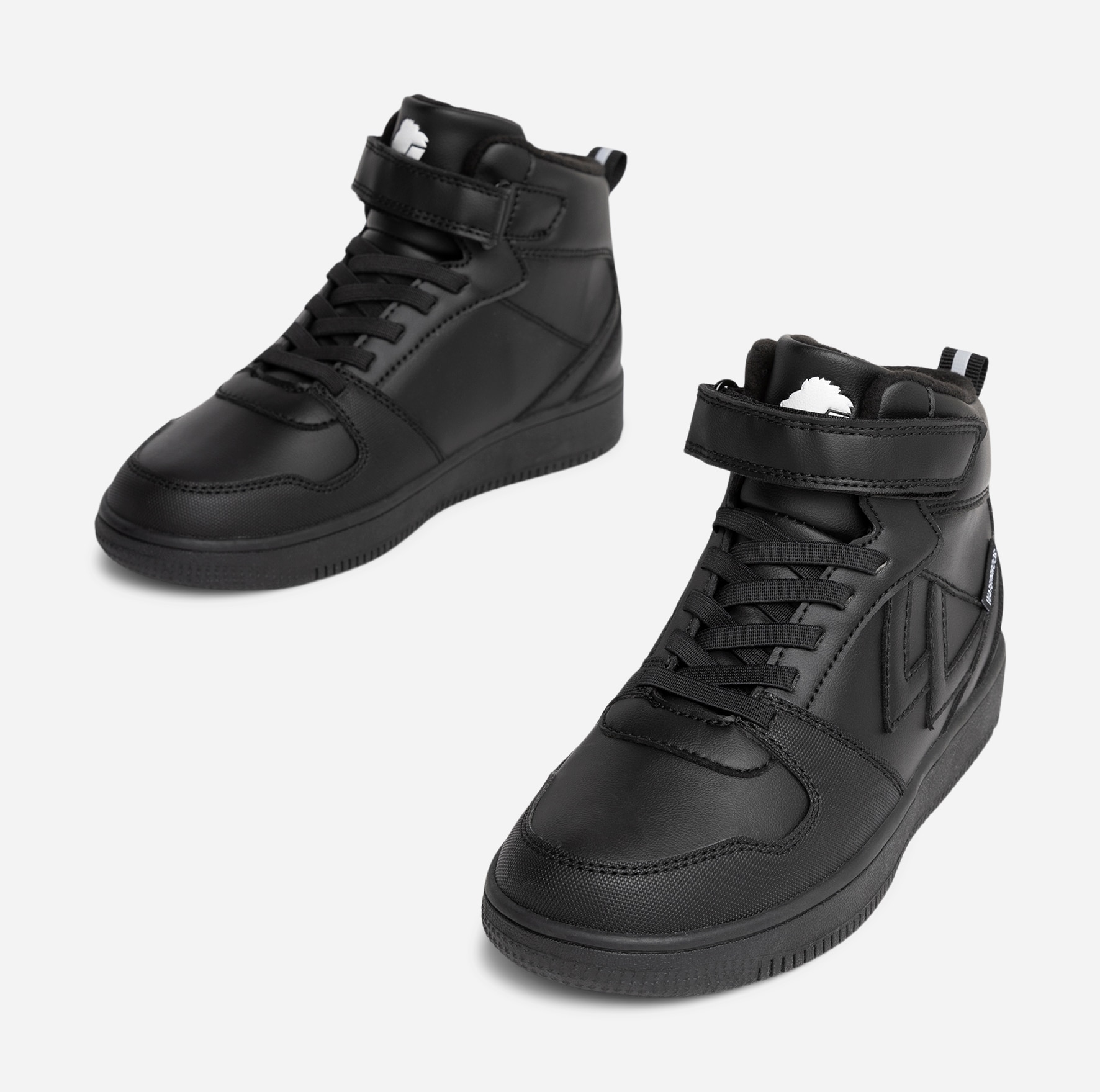 LEJON, Fleecefodrade höga sneakers waterproof Svarta