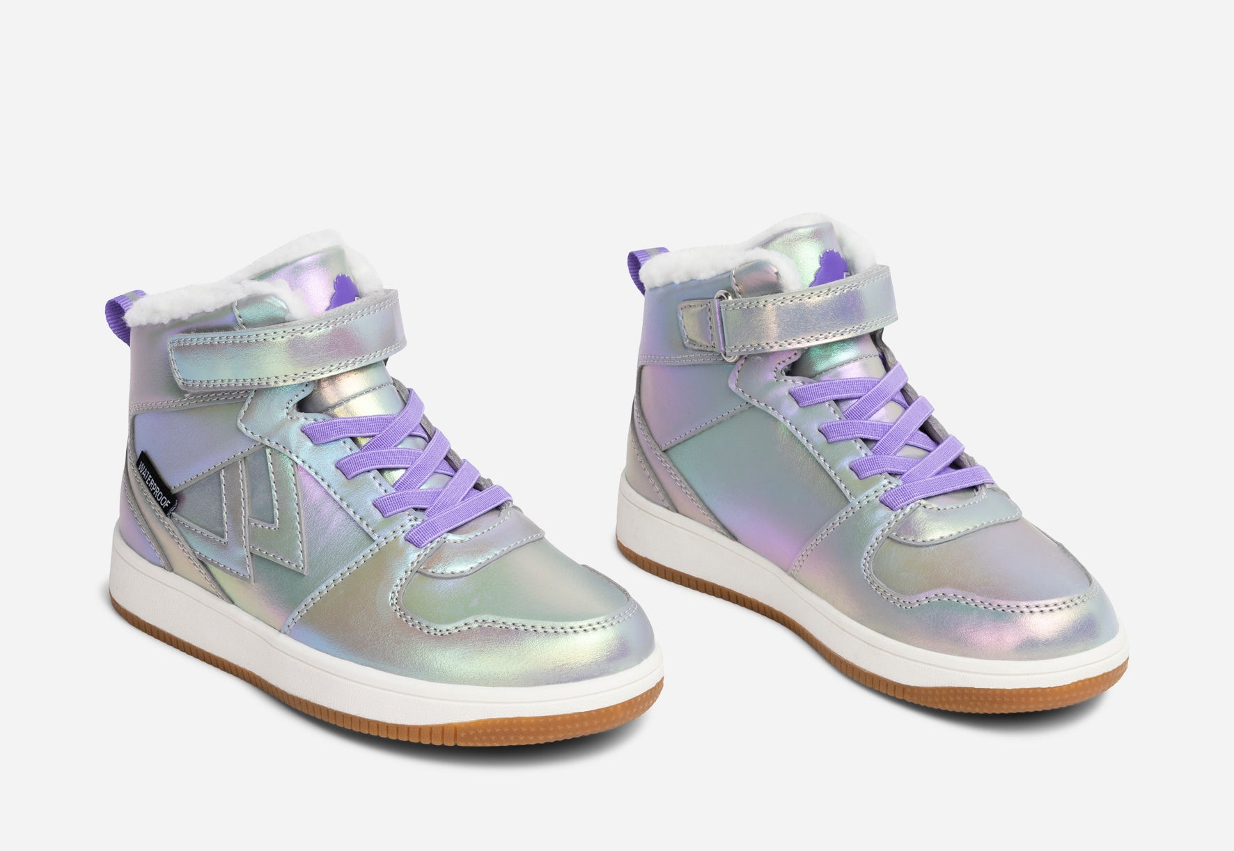 LEJON, Varmfodrade höga sneakers waterproof Flerfärgade