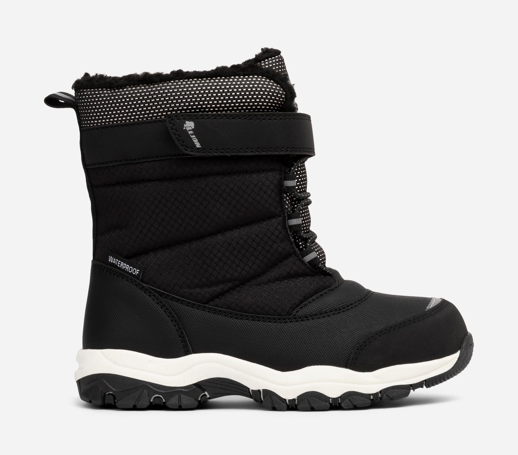 LEJON, Varmfodrade kängor waterproof Svarta