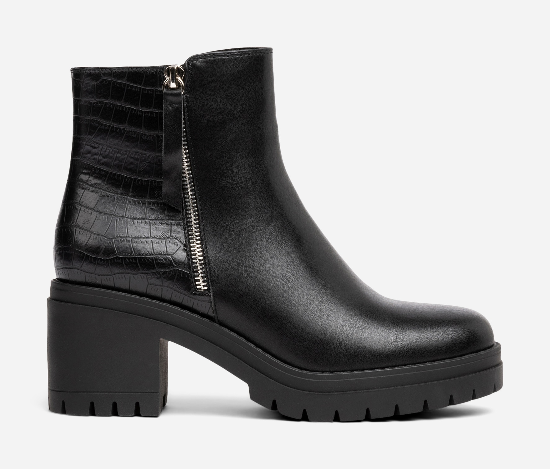 VOX, Varmfodrade boots med dragkedja Svarta
