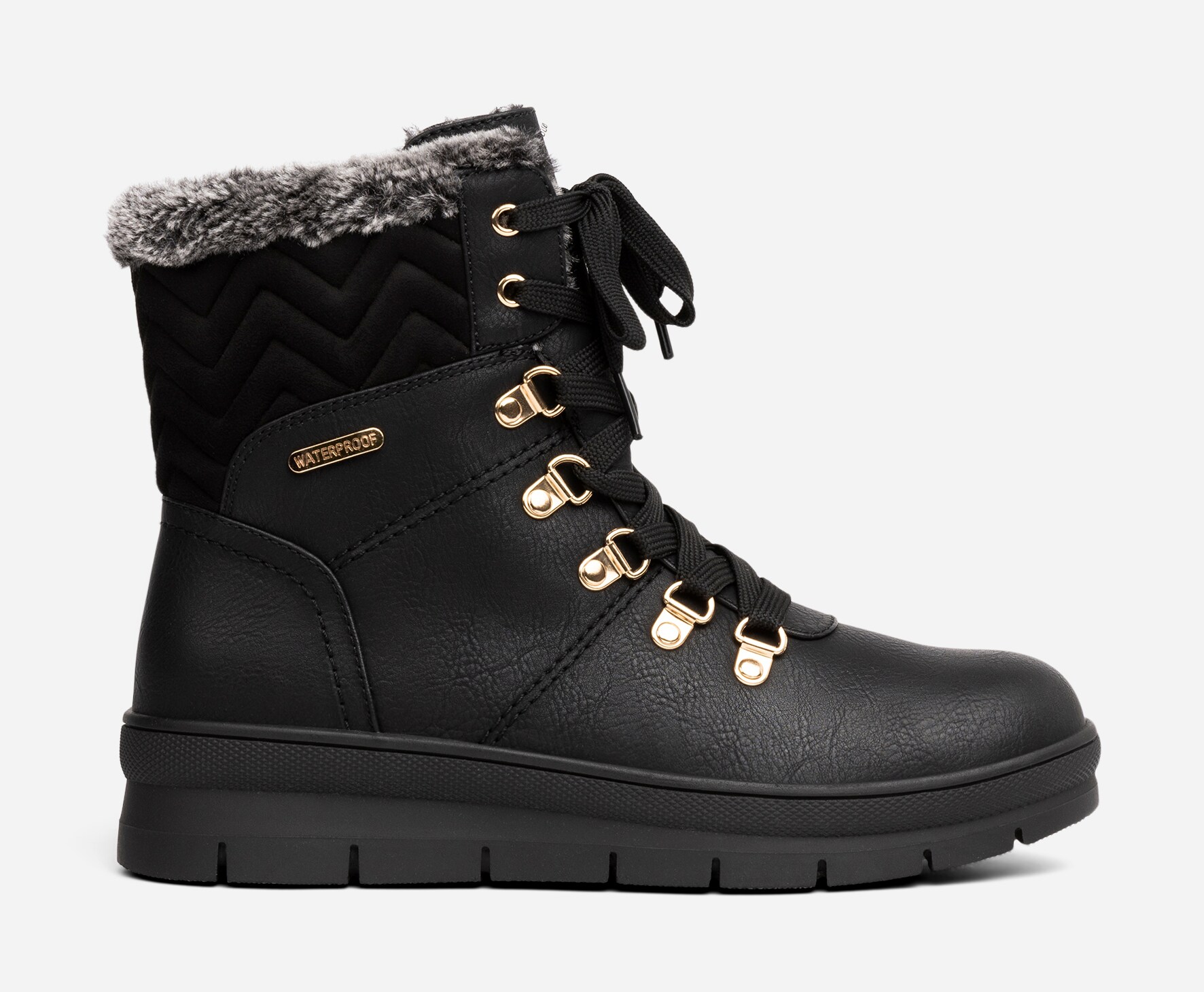 CLOU COMFORT, Varmfodrade kängor waterproof Svarta