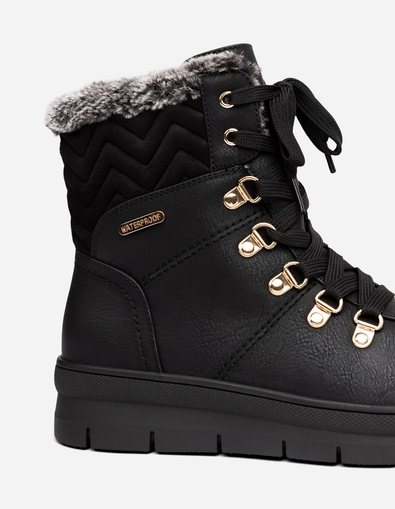 CLOU COMFORT, Varmfodrade kängor waterproof Svarta