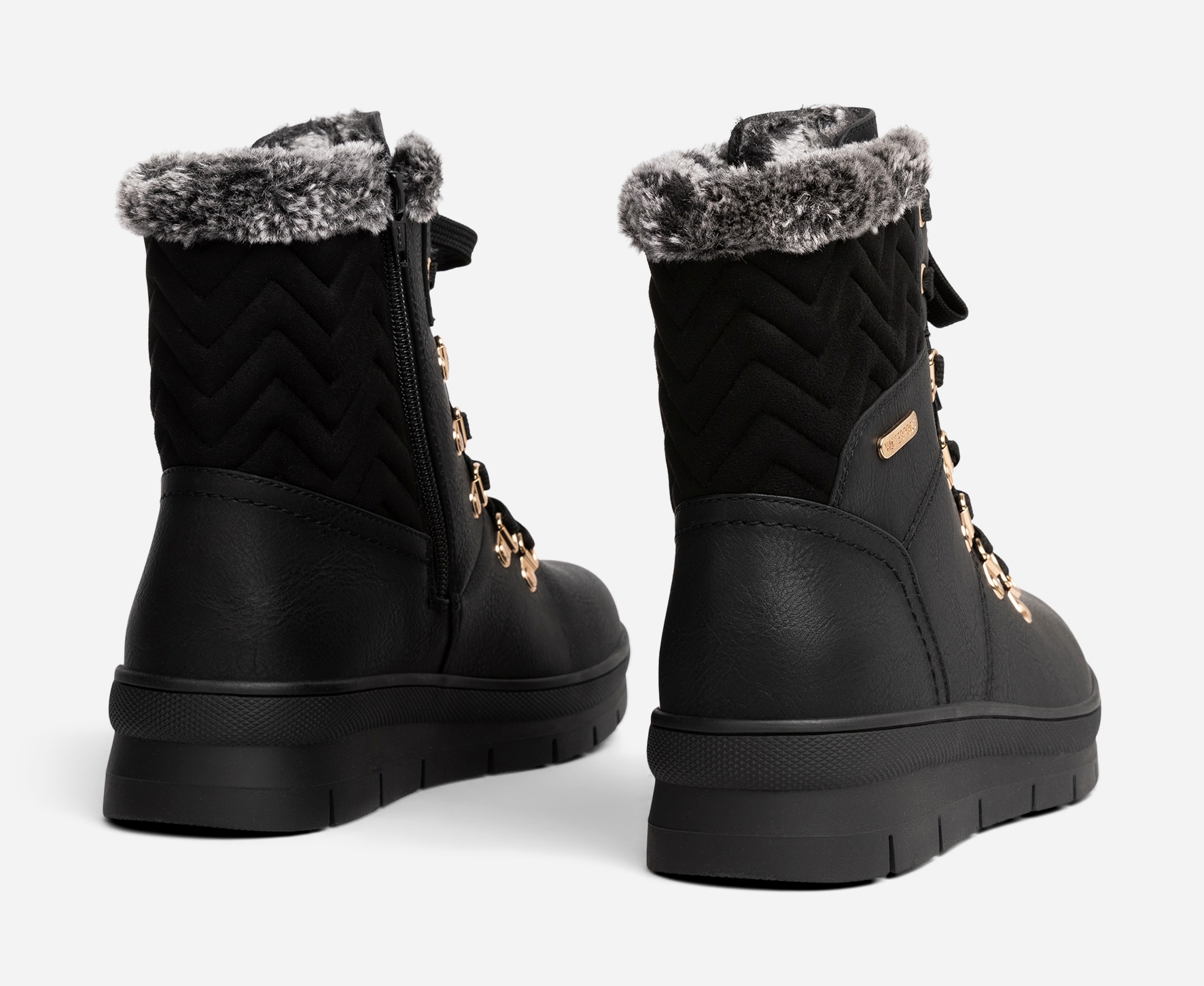 CLOU COMFORT, Varmfodrade kängor waterproof Svarta