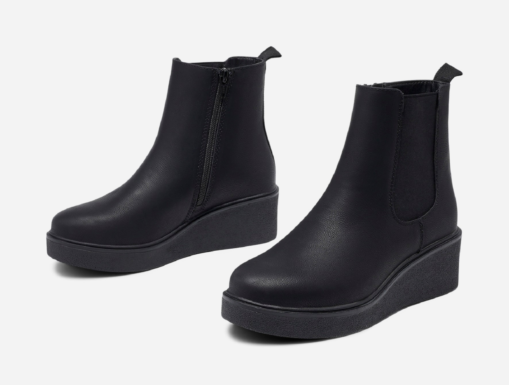 CLOU, Varmfodrade chelseaboots Svarta