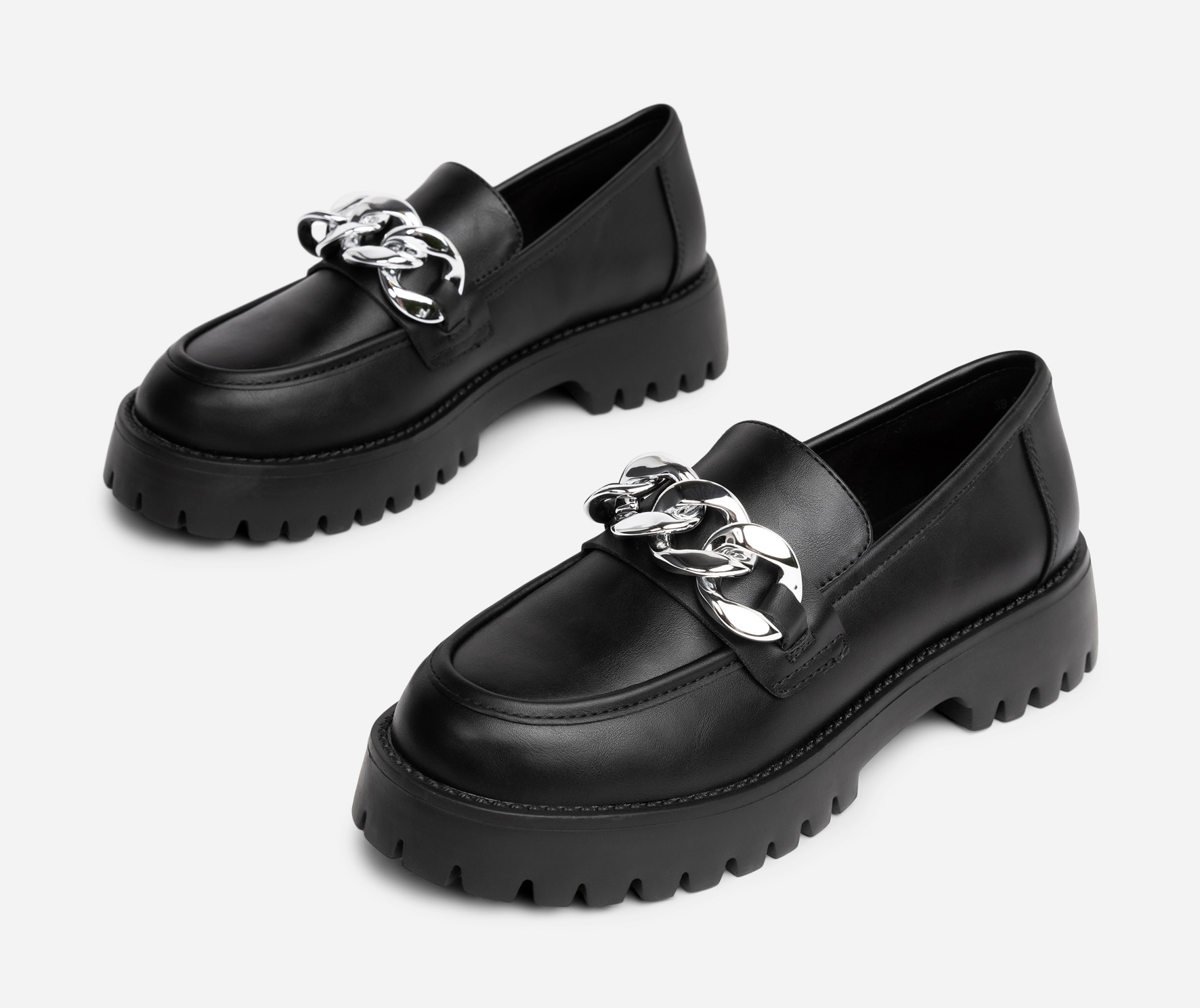 VOX, Loafers med kedja Svarta