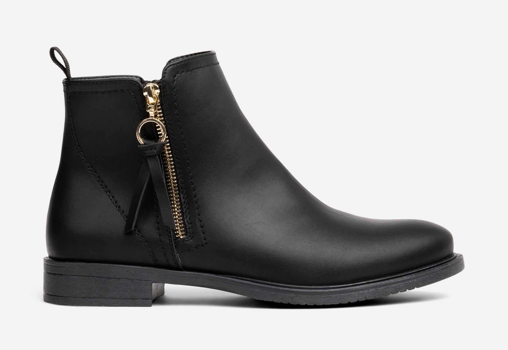 CLOU, Boots med dragkedja Svarta