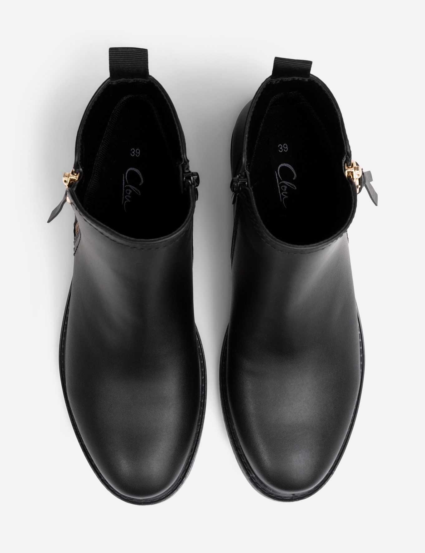 CLOU, Boots med dragkedja Svarta